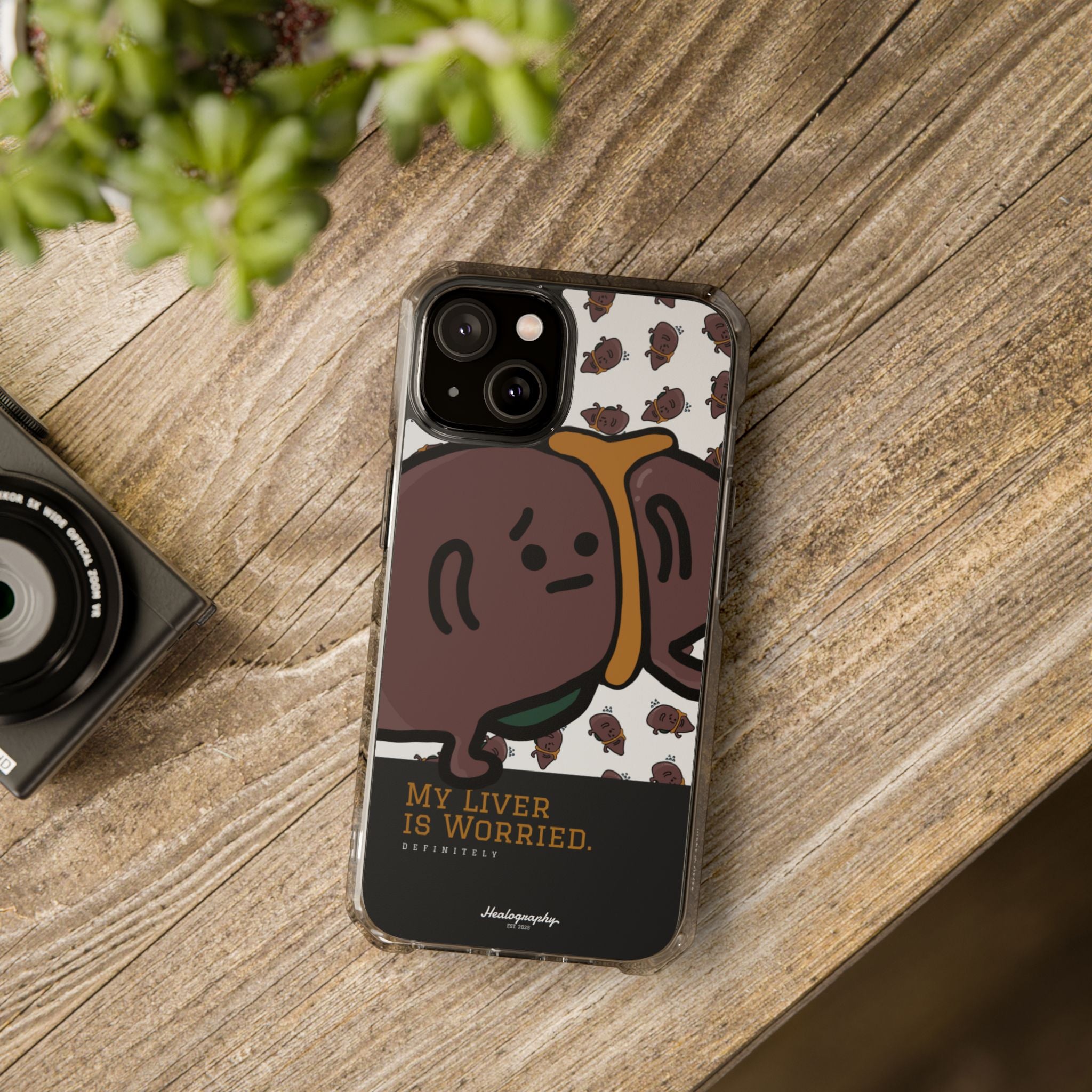 Worried Liver#3 | Magnetic Clear Impact iPhone Case