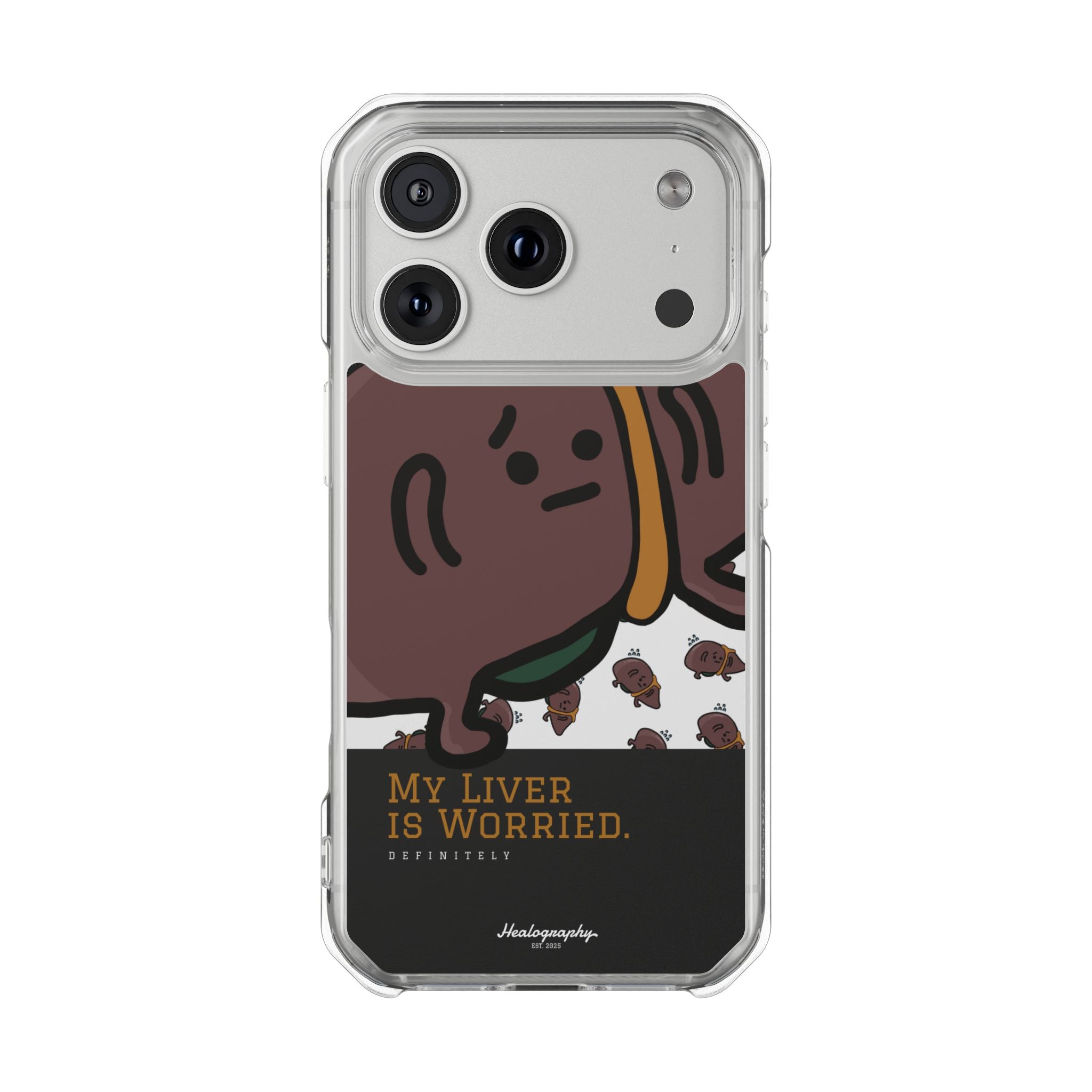 Worried Liver#3 | Magnetic Clear Impact iPhone Case