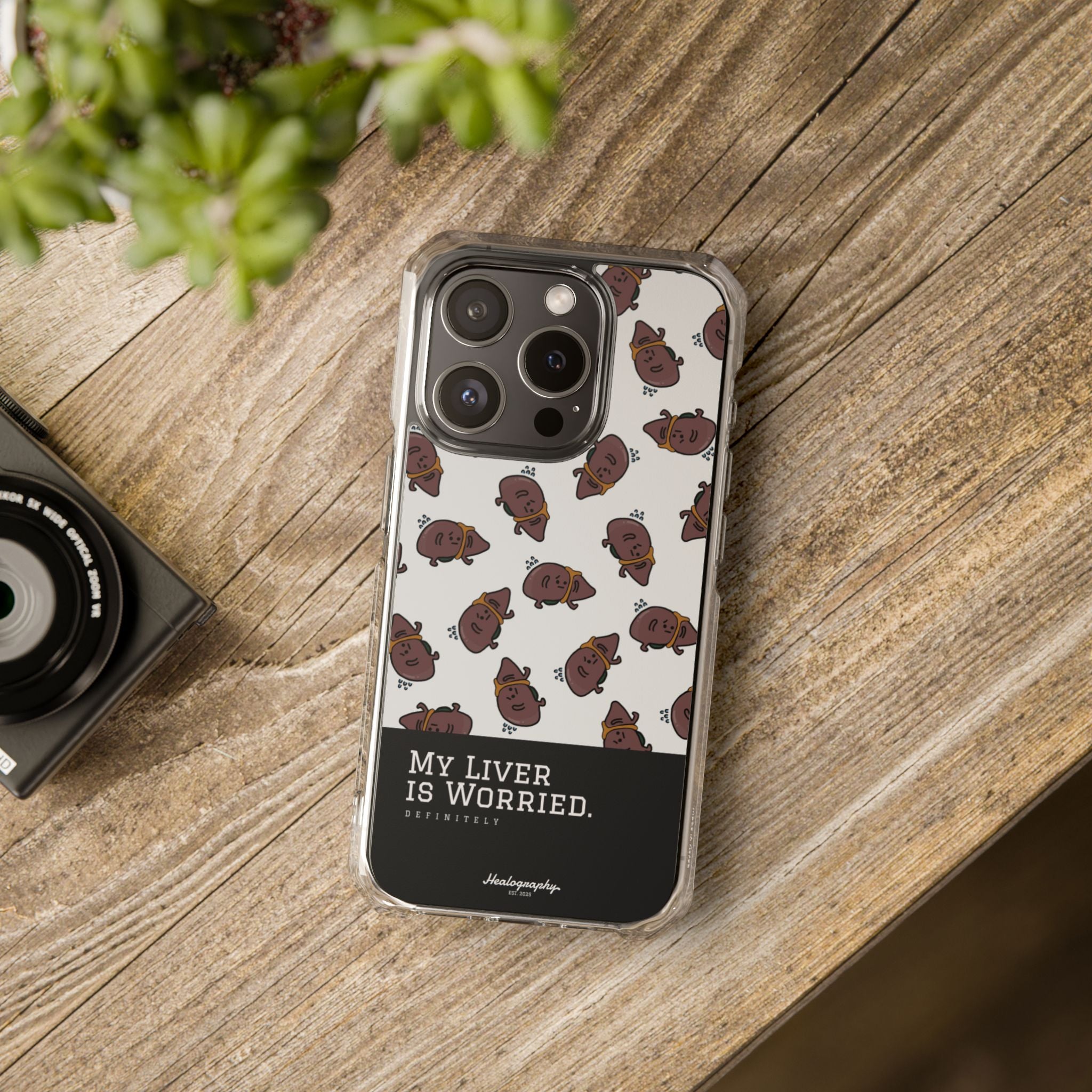 Worried Liver#4 | Magnetic Clear Impact iPhone Case