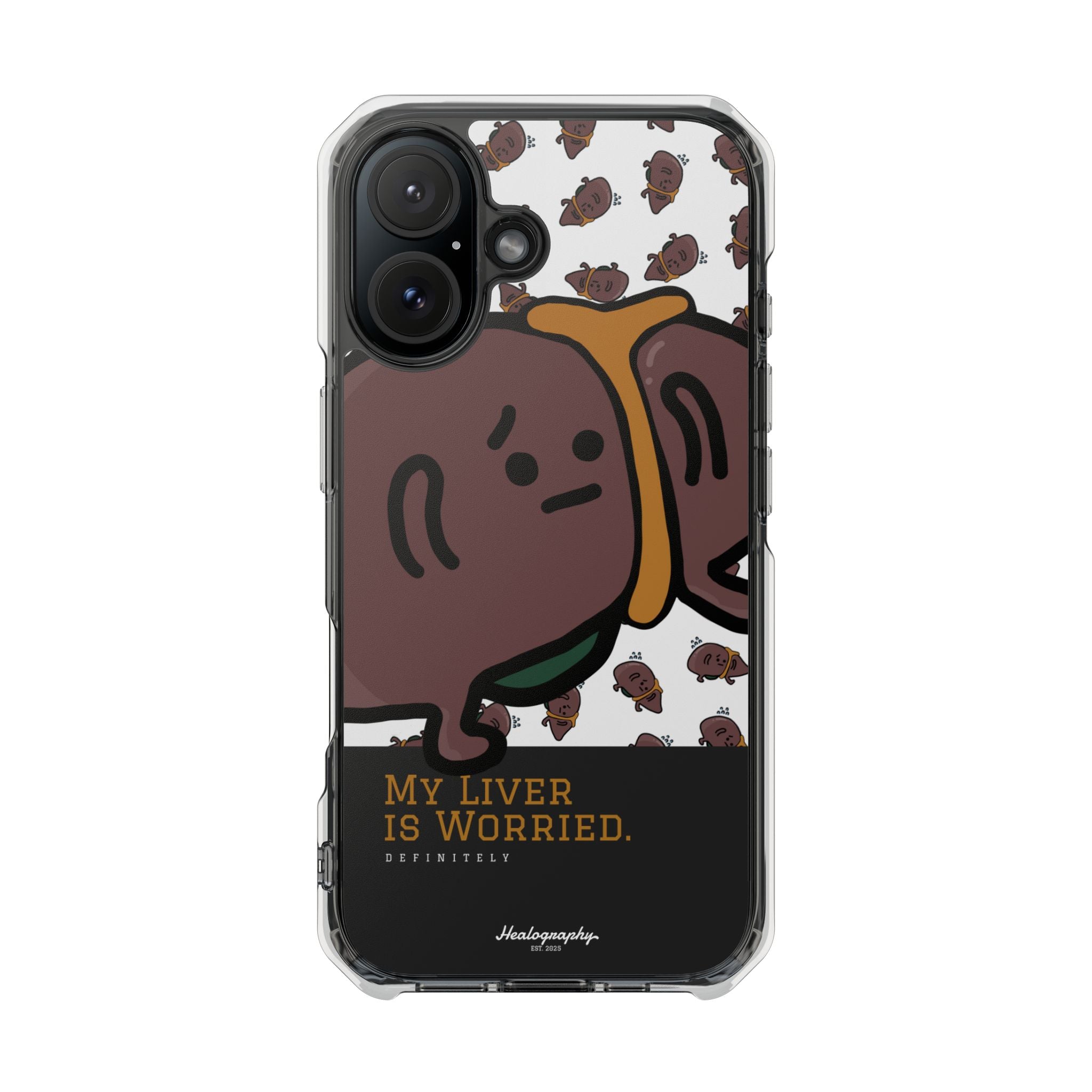 Worried Liver#3 | Magnetic Clear Impact iPhone Case