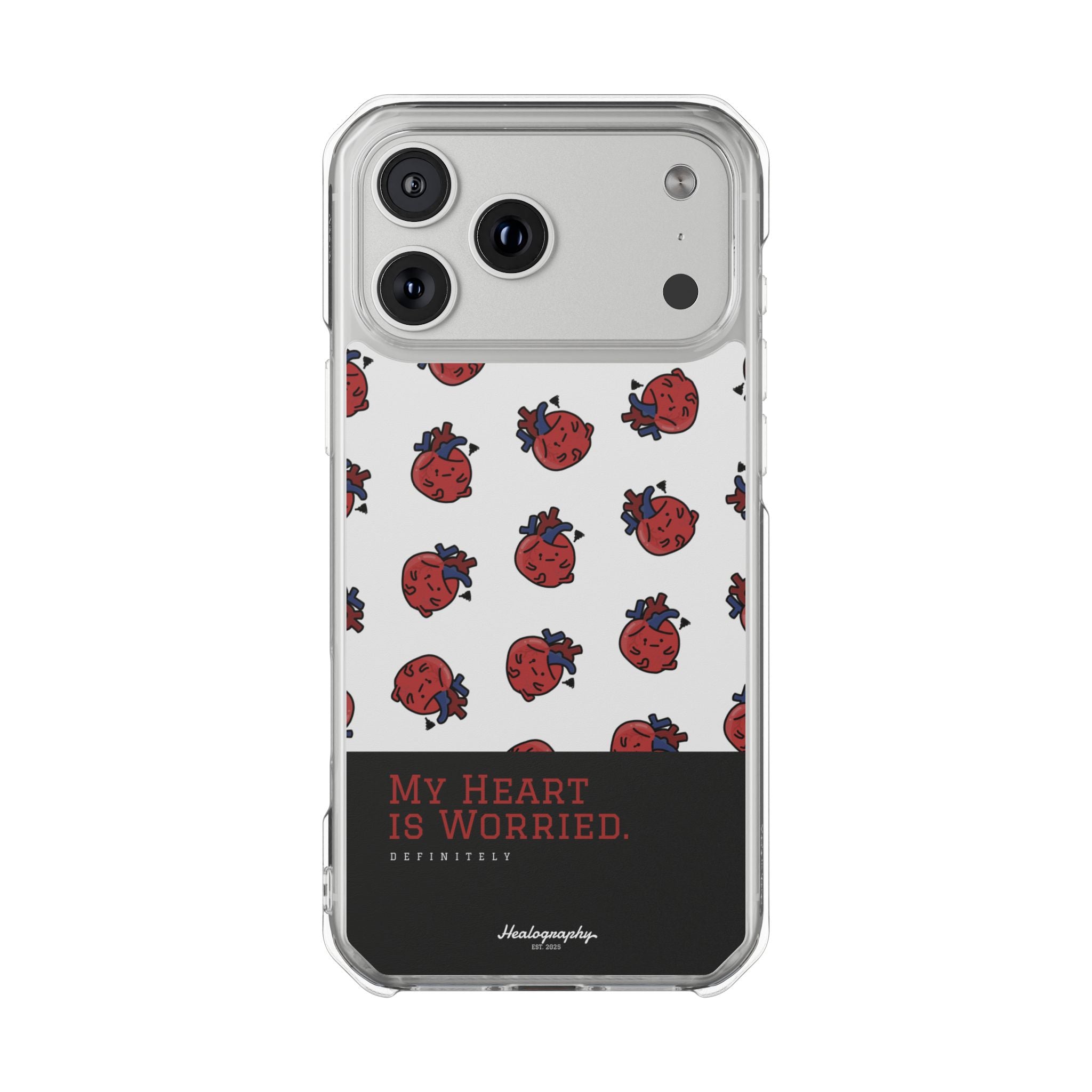 Worried Heart#4 | Magnetic Clear Impact iPhone Case