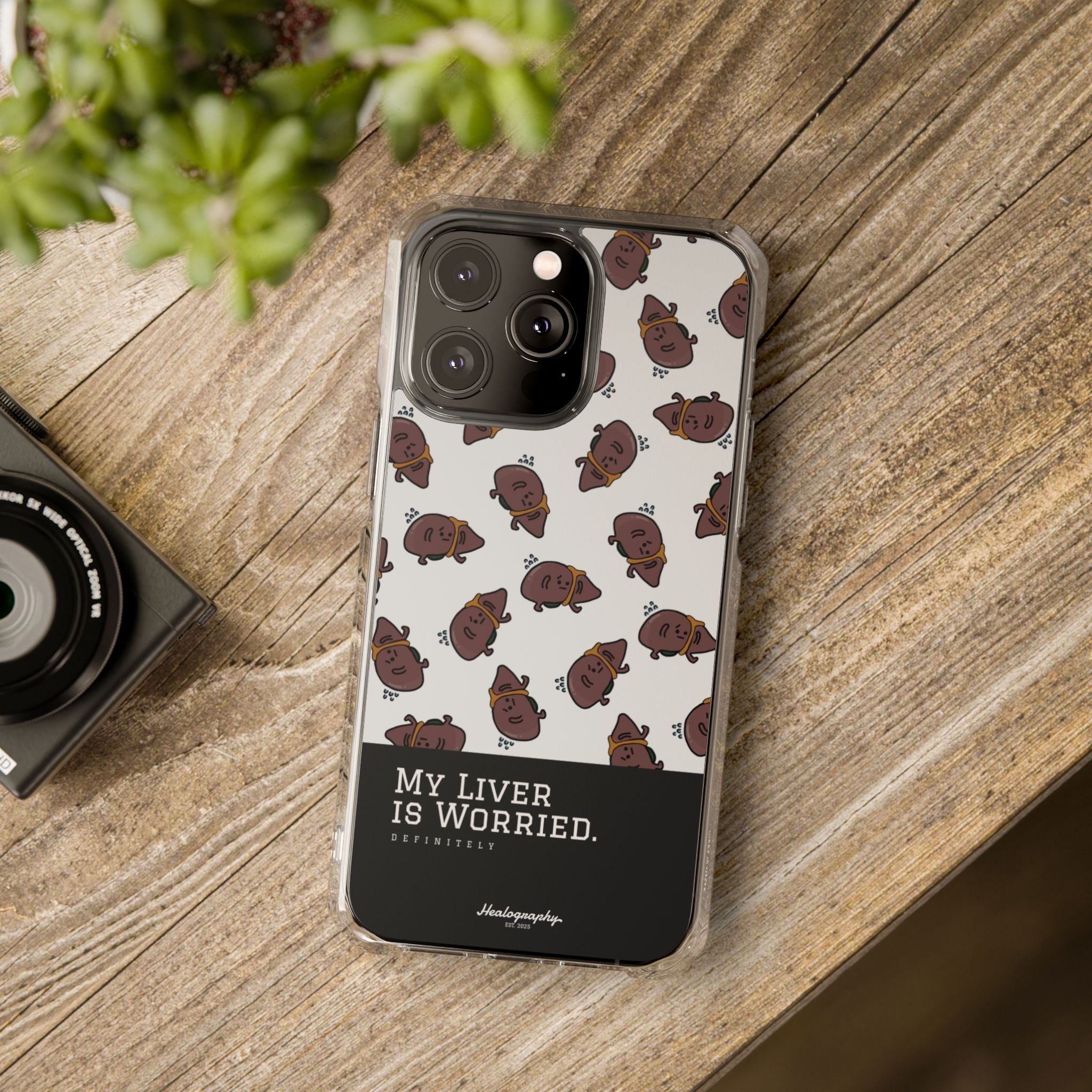 Worried Liver#4 | Magnetic Clear Impact iPhone Case