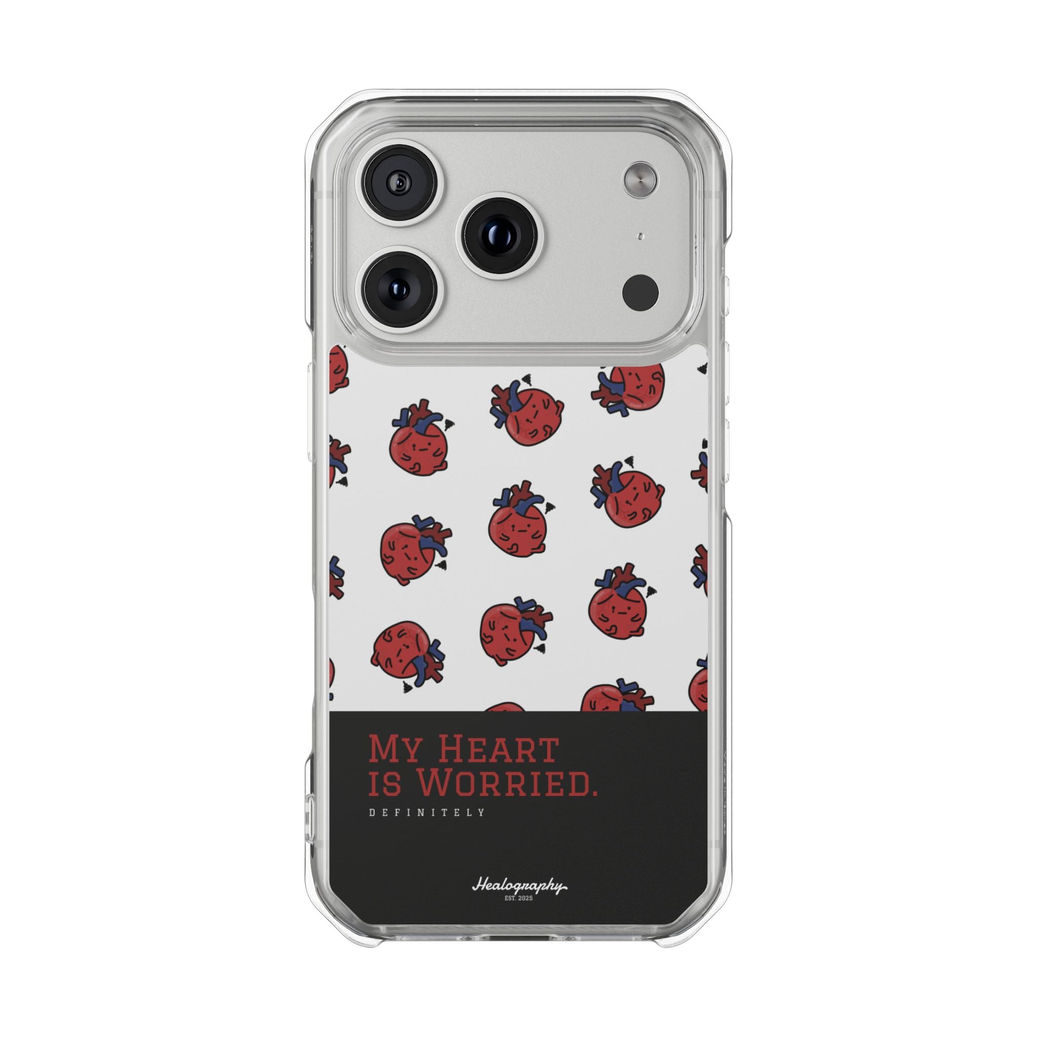 Worried Heart#4 | Magnetic Clear Impact iPhone Case