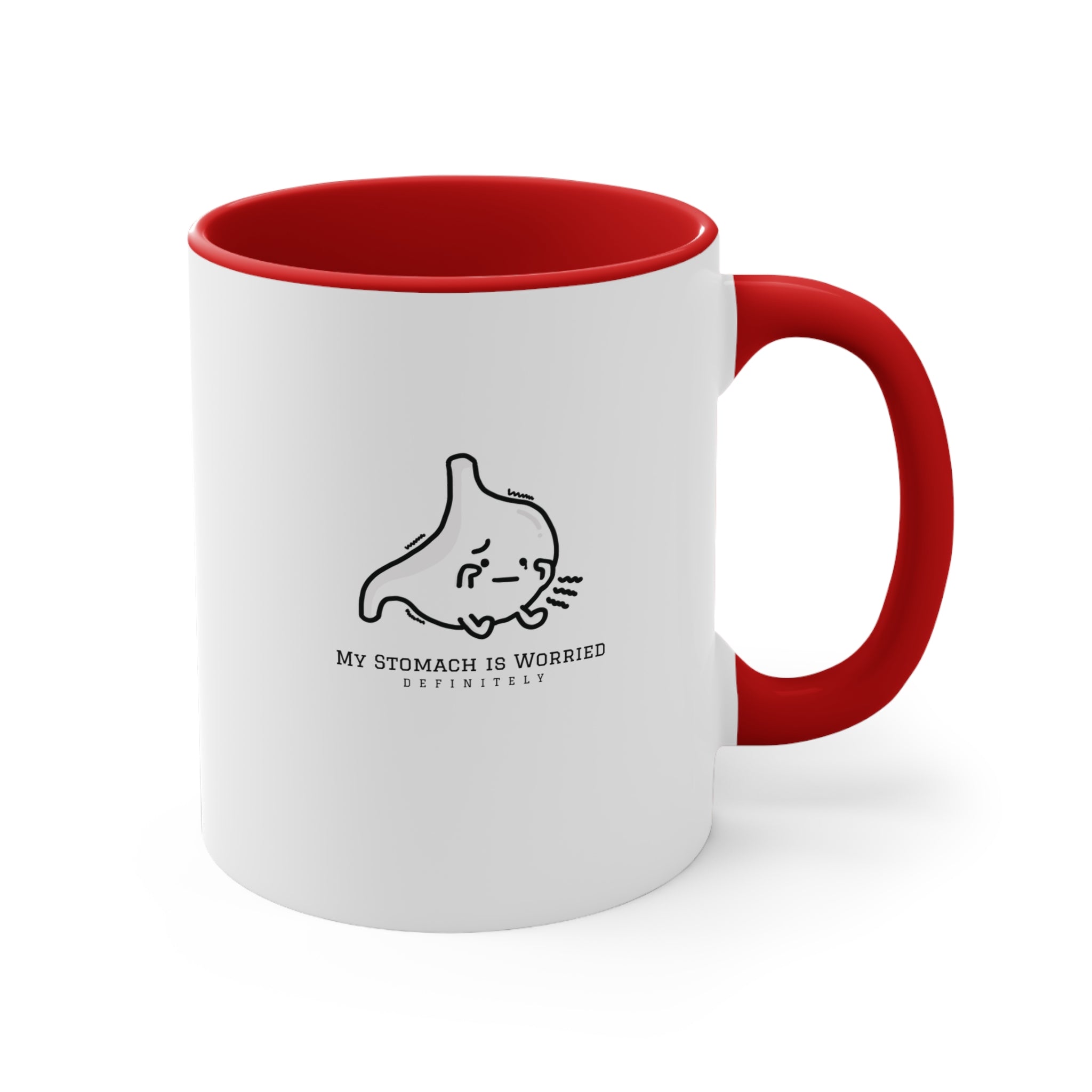 My Stomach is Worried #2 | 11oz Accent Mug