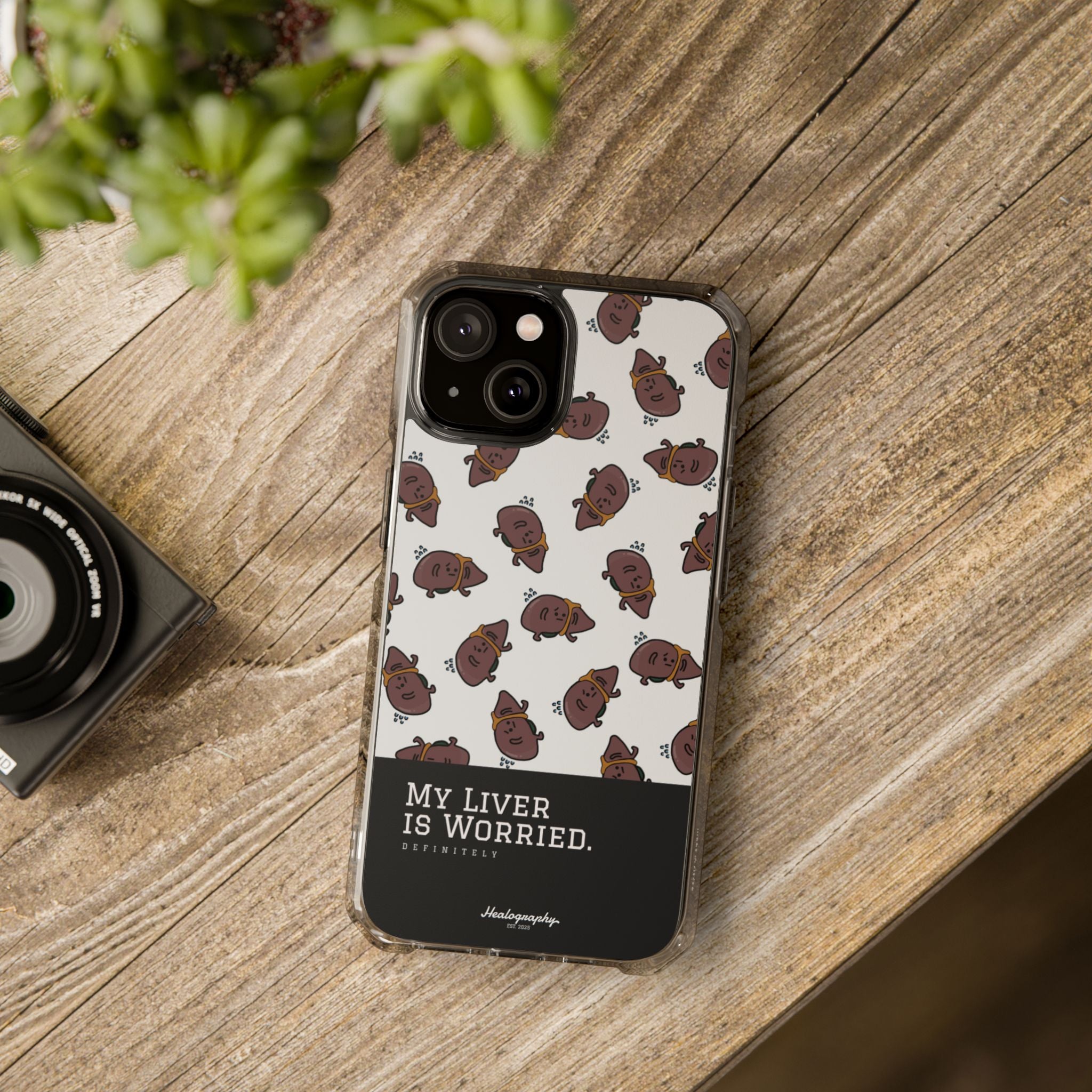 Worried Liver#4 | Magnetic Clear Impact iPhone Case