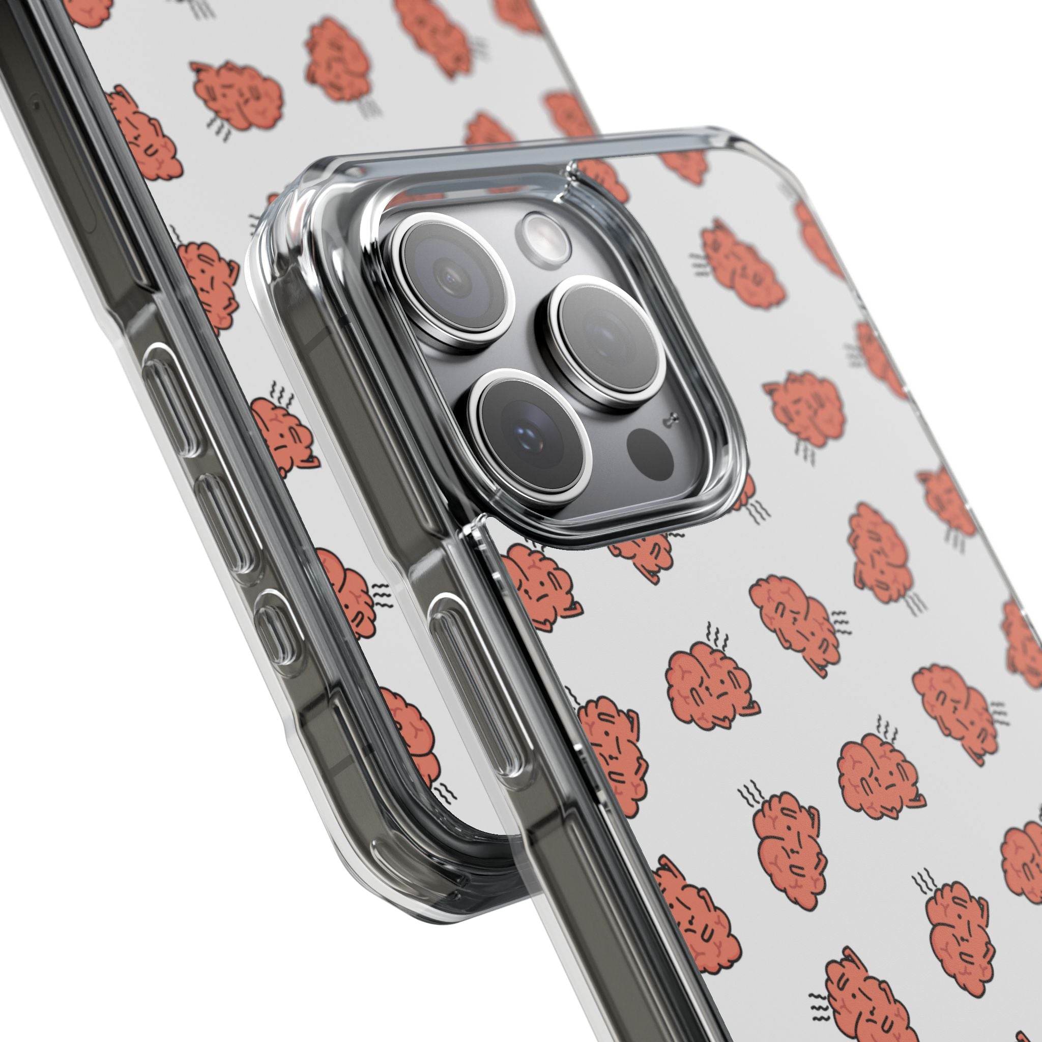 Worried Brain#4 | Magnetic Clear Impact iPhone Case