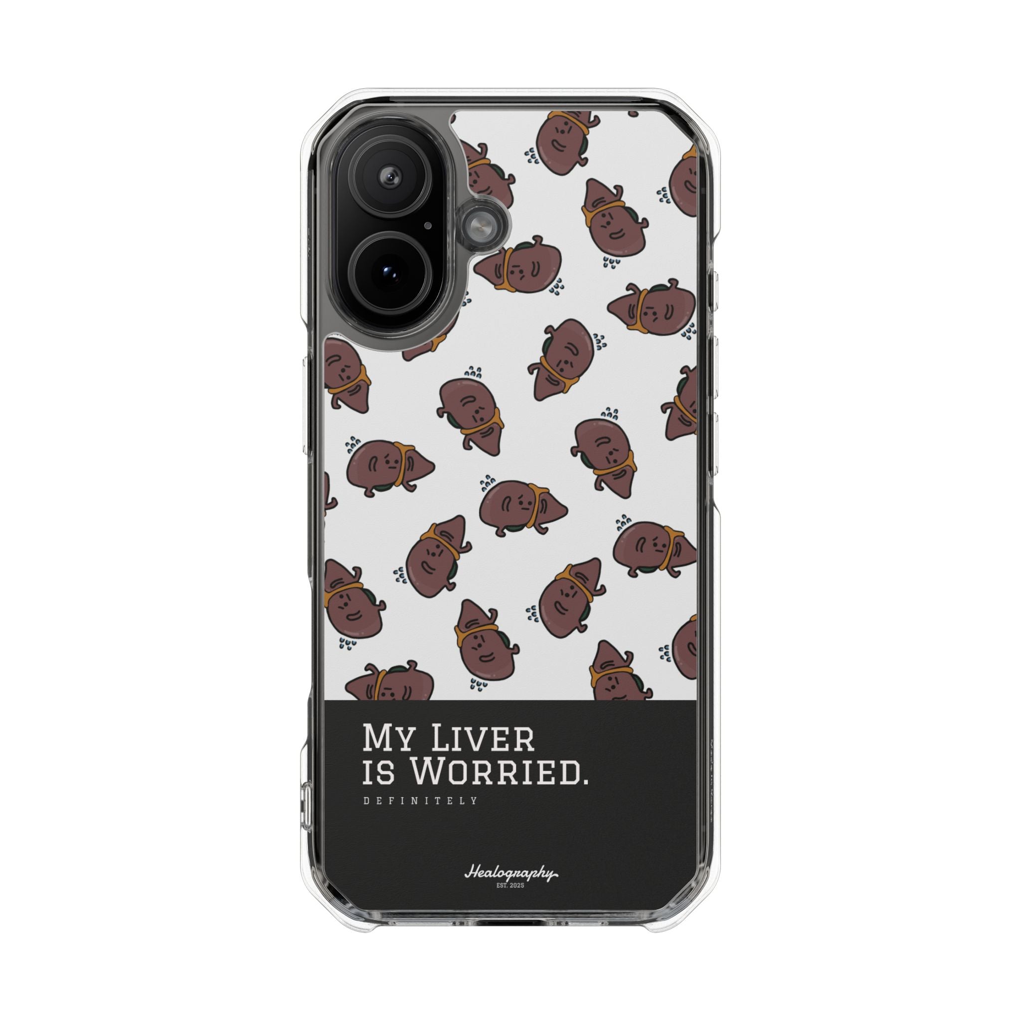 Worried Liver#4 | Magnetic Clear Impact iPhone Case
