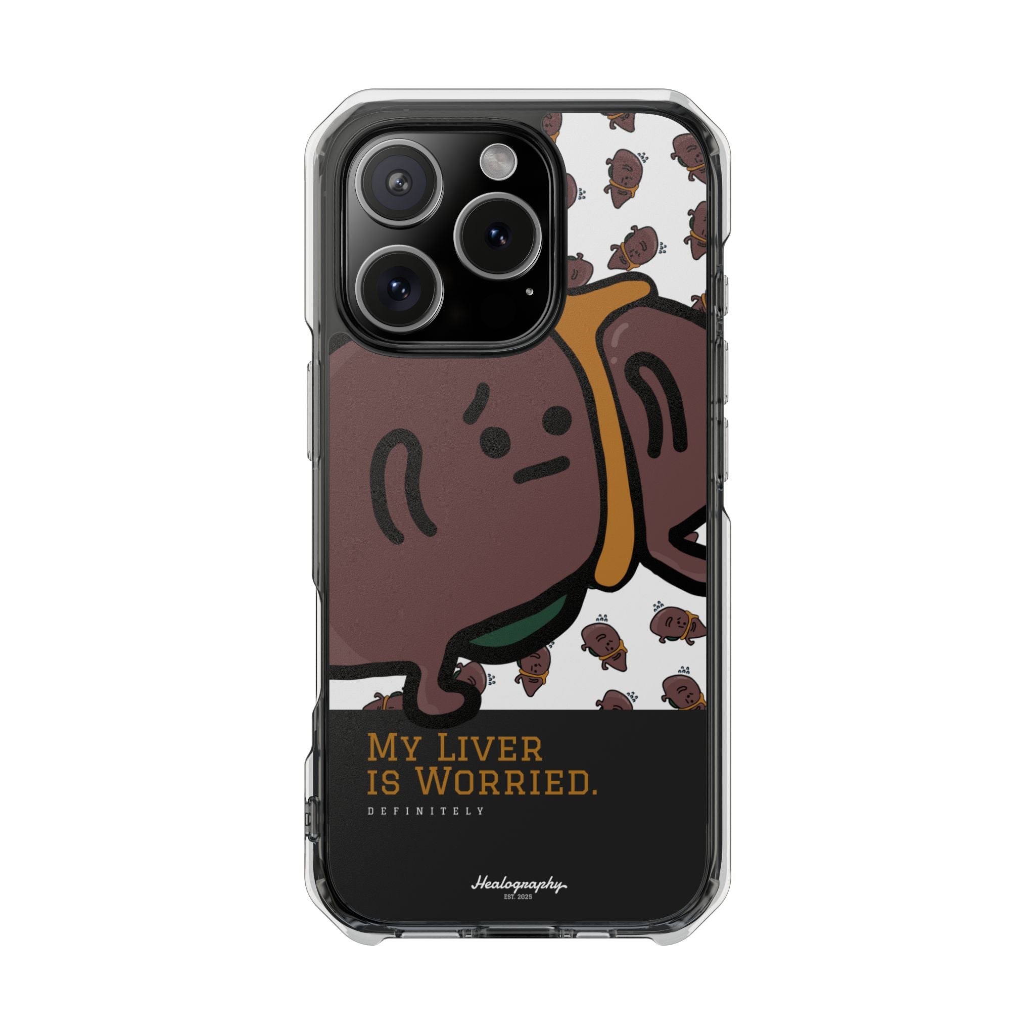 Worried Liver#3 | Magnetic Clear Impact iPhone Case