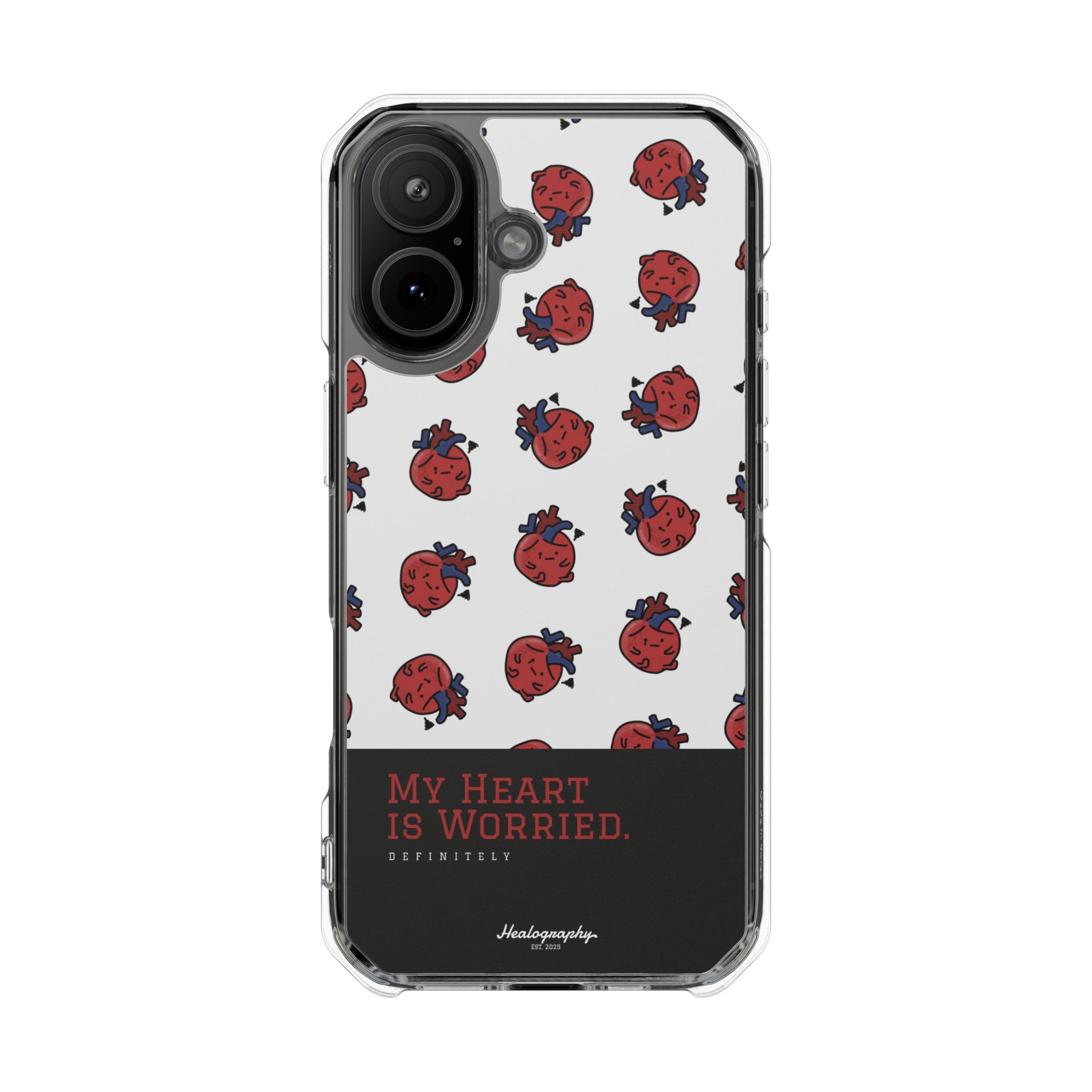 Worried Heart#4 | Magnetic Clear Impact iPhone Case