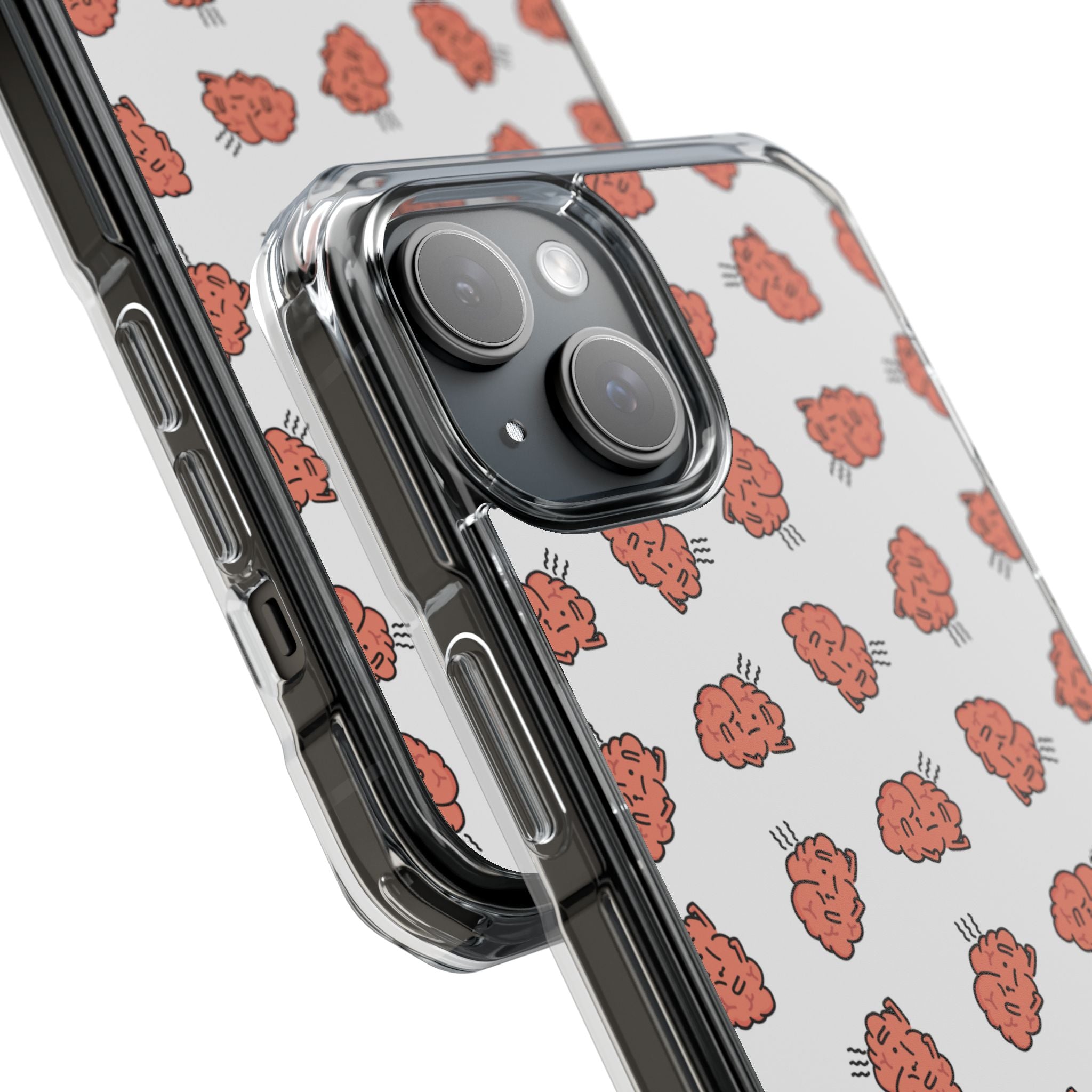 Worried Brain#4 | Magnetic Clear Impact iPhone Case