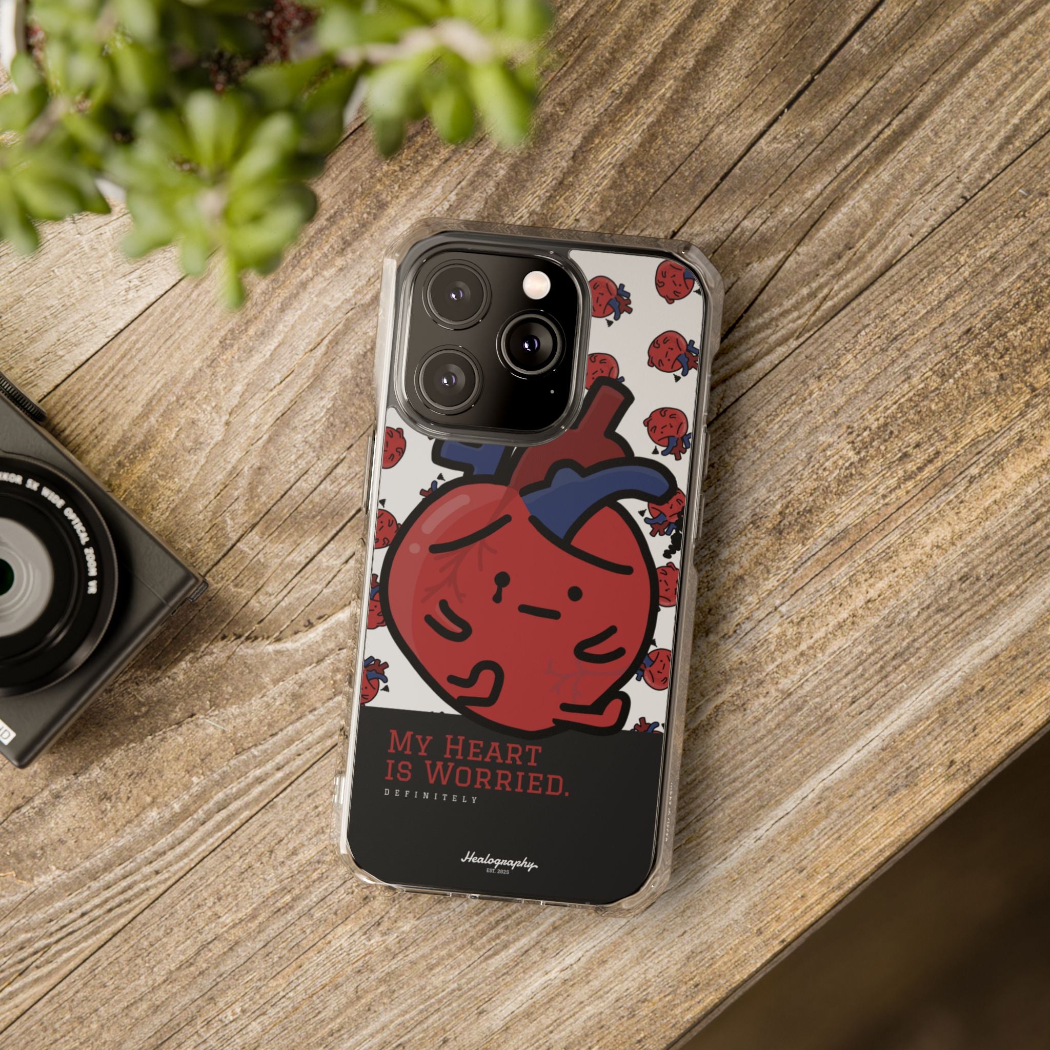 Worried Heart#3 | Magnetic Clear Impact iPhone Case
