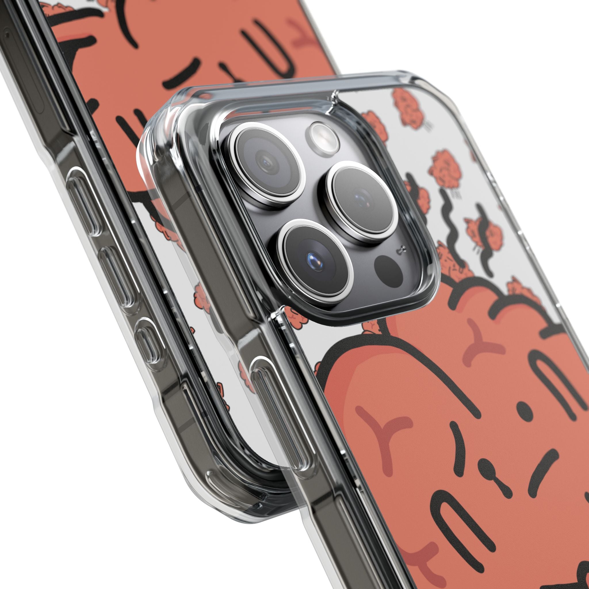 Worried Brain#3 | Magnetic Clear Impact iPhone Case