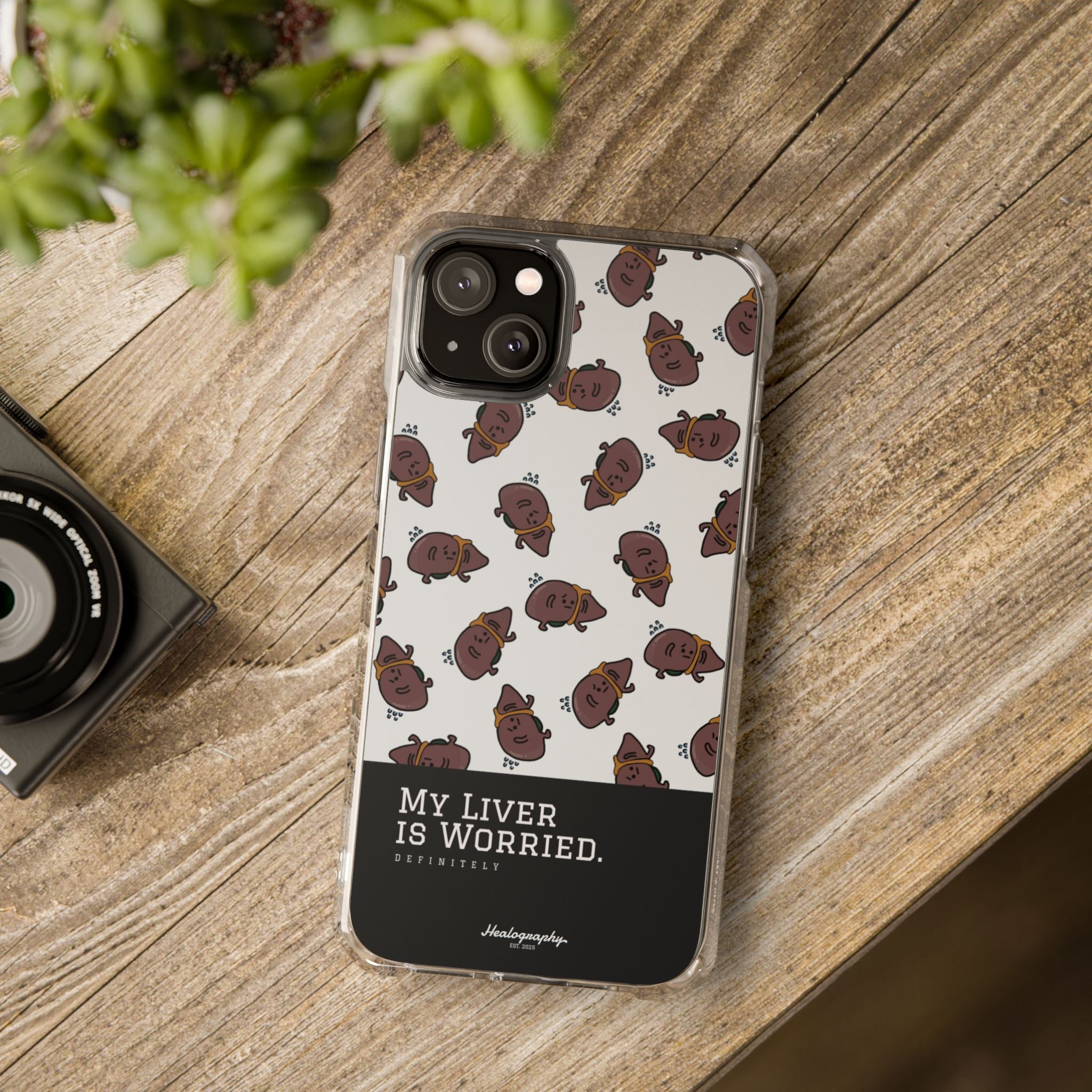Worried Liver#4 | Magnetic Clear Impact iPhone Case