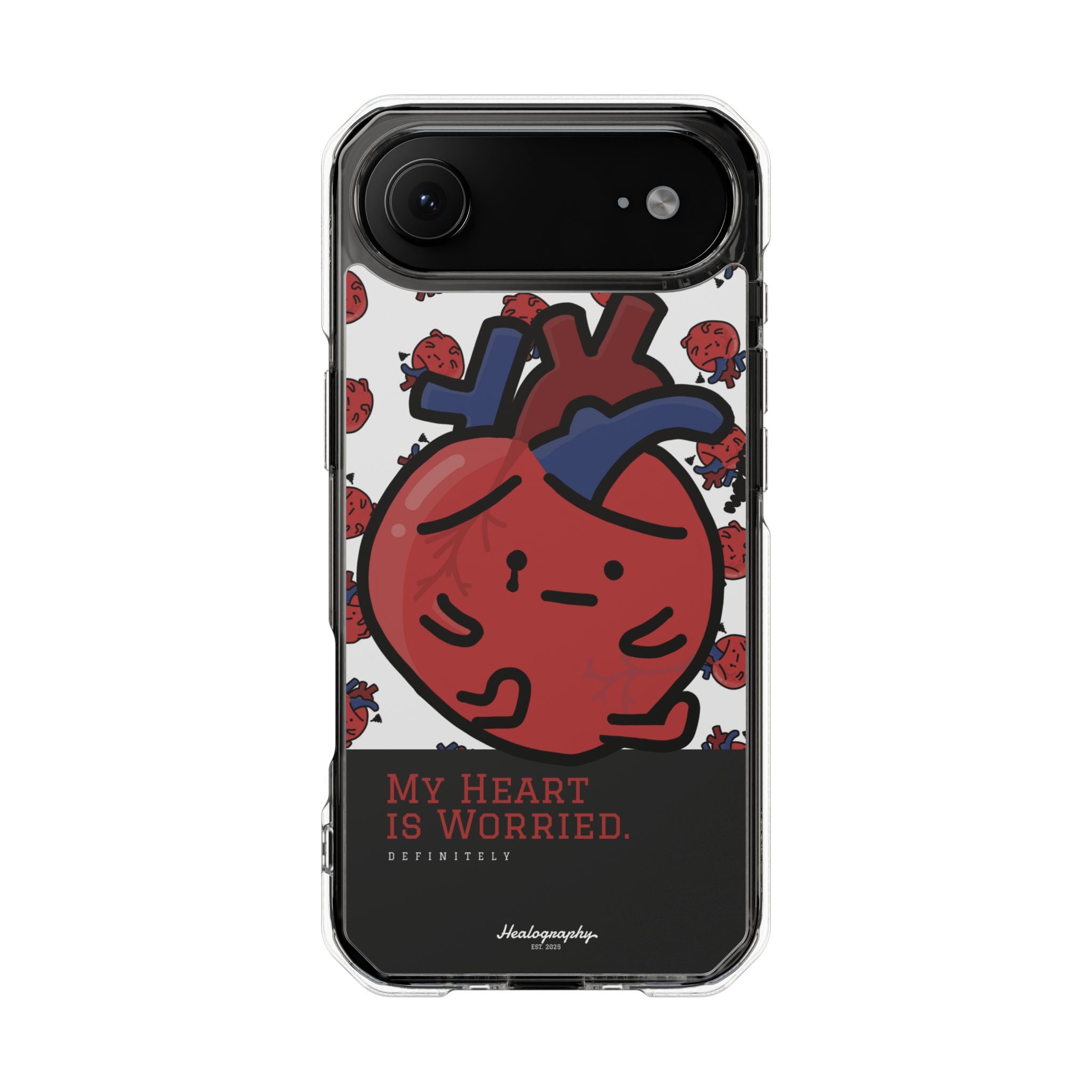 Worried Heart#3 | Magnetic Clear Impact iPhone Case