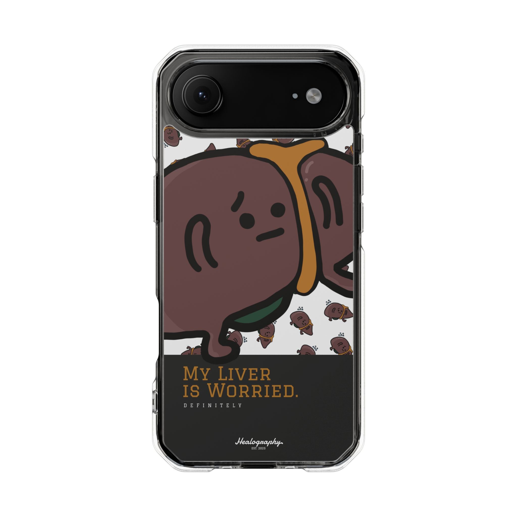 Worried Liver#3 | Magnetic Clear Impact iPhone Case