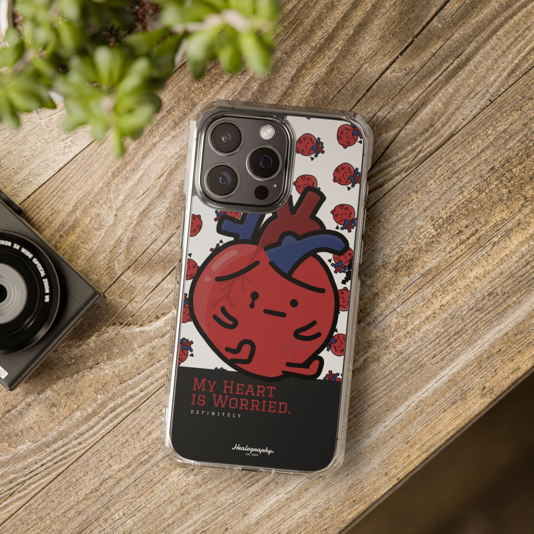 Worried Heart#3 | Magnetic Clear Impact iPhone Case