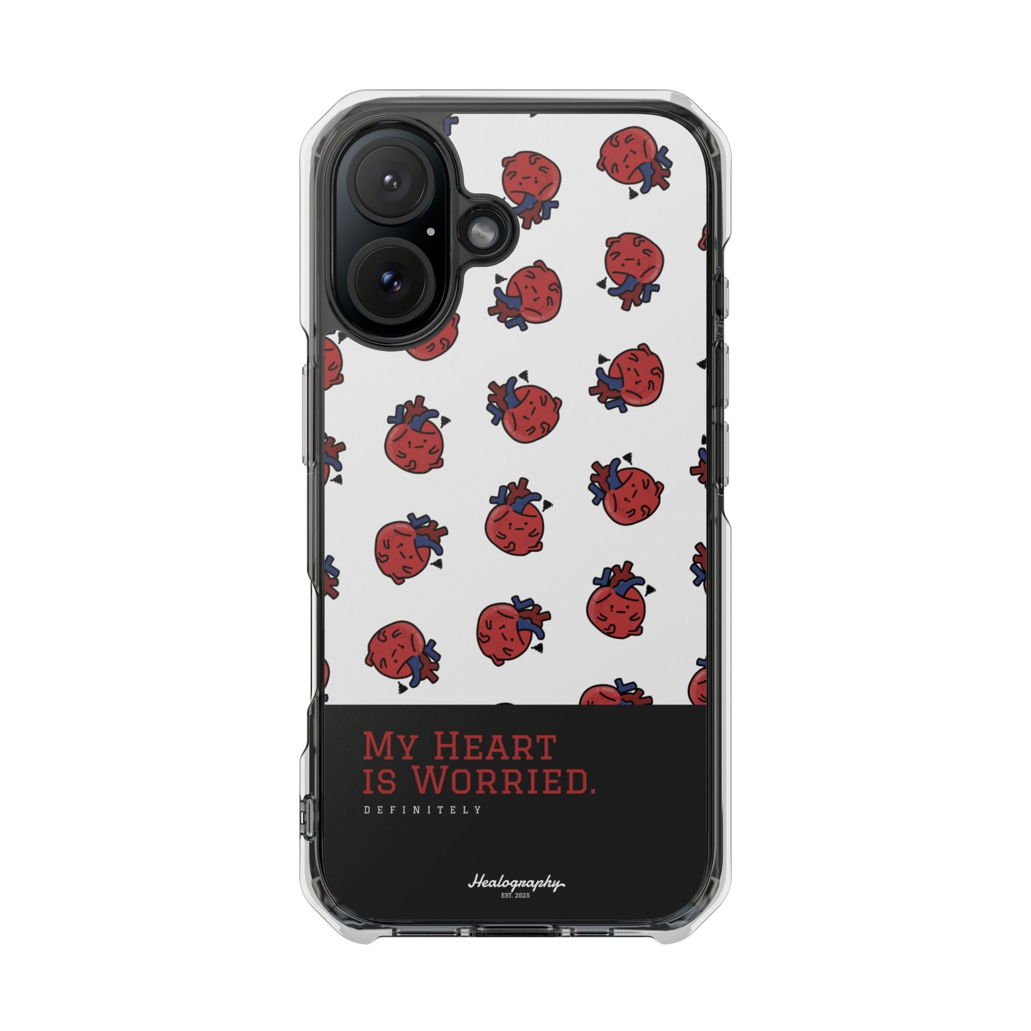 Worried Heart#4 | Magnetic Clear Impact iPhone Case
