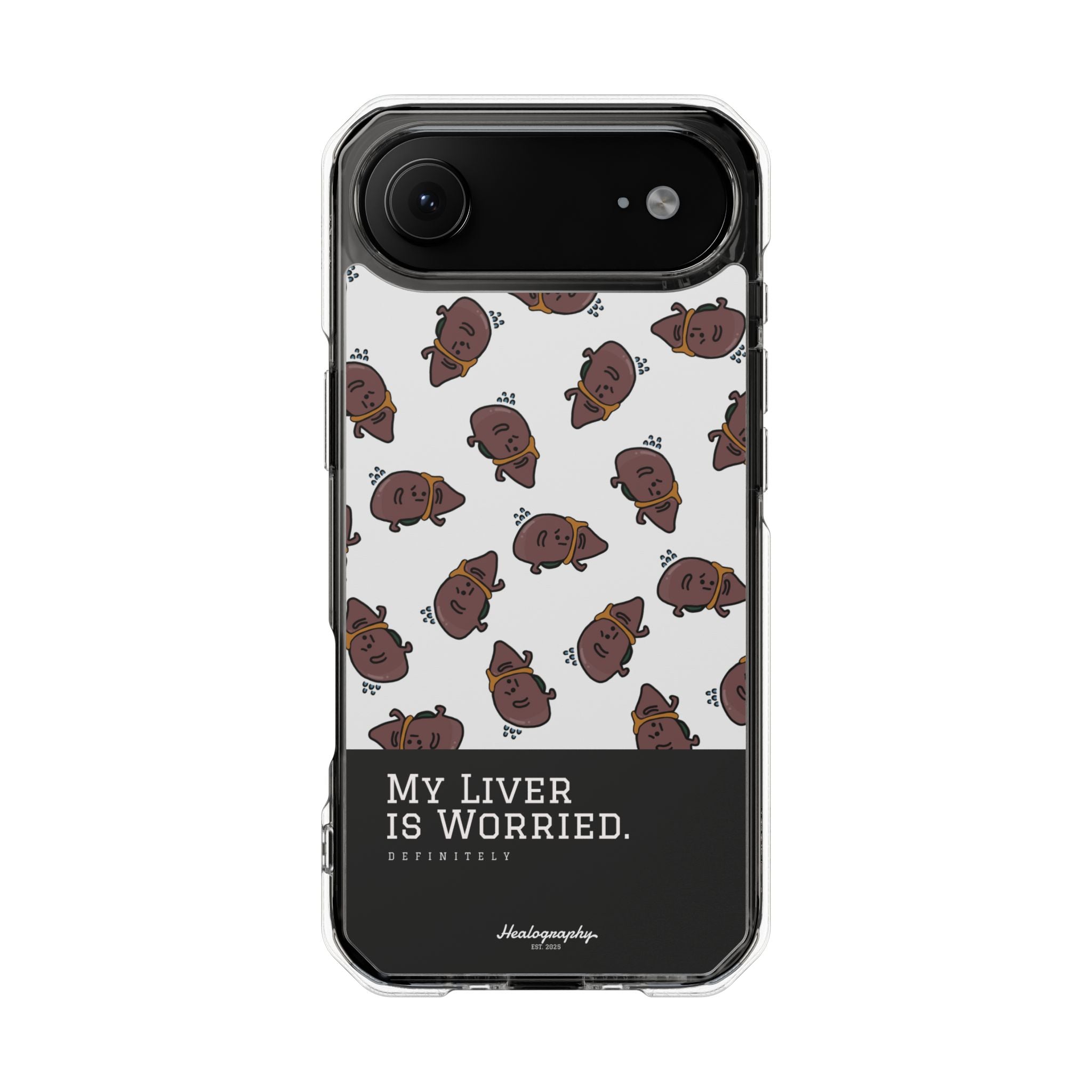 Worried Liver#4 | Magnetic Clear Impact iPhone Case