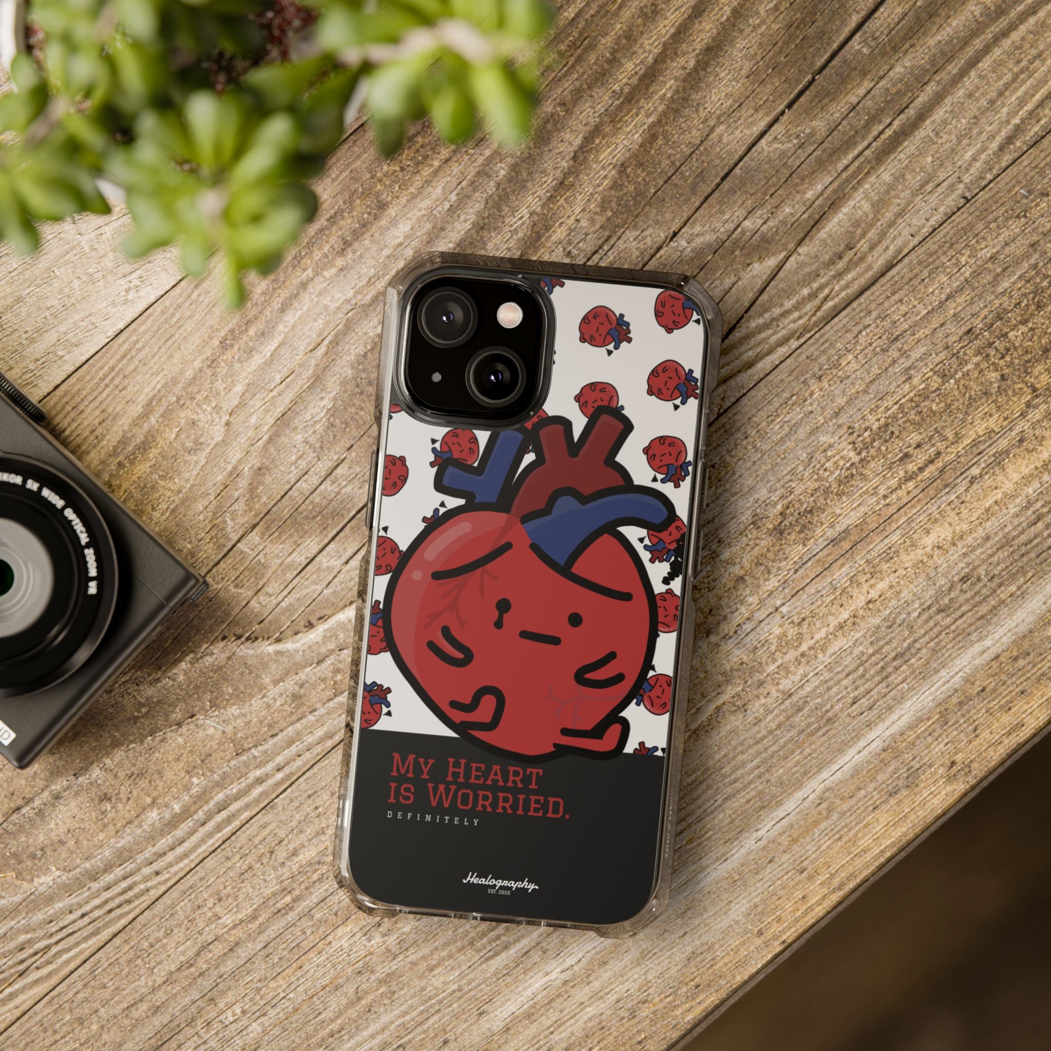 Worried Heart#3 | Magnetic Clear Impact iPhone Case