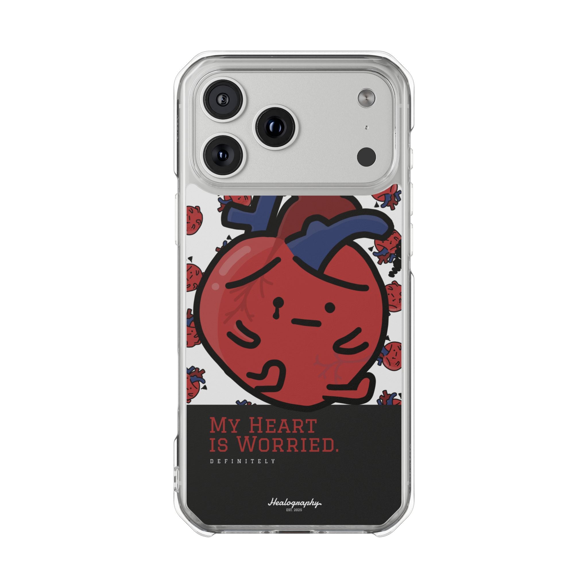 Worried Heart#3 | Magnetic Clear Impact iPhone Case