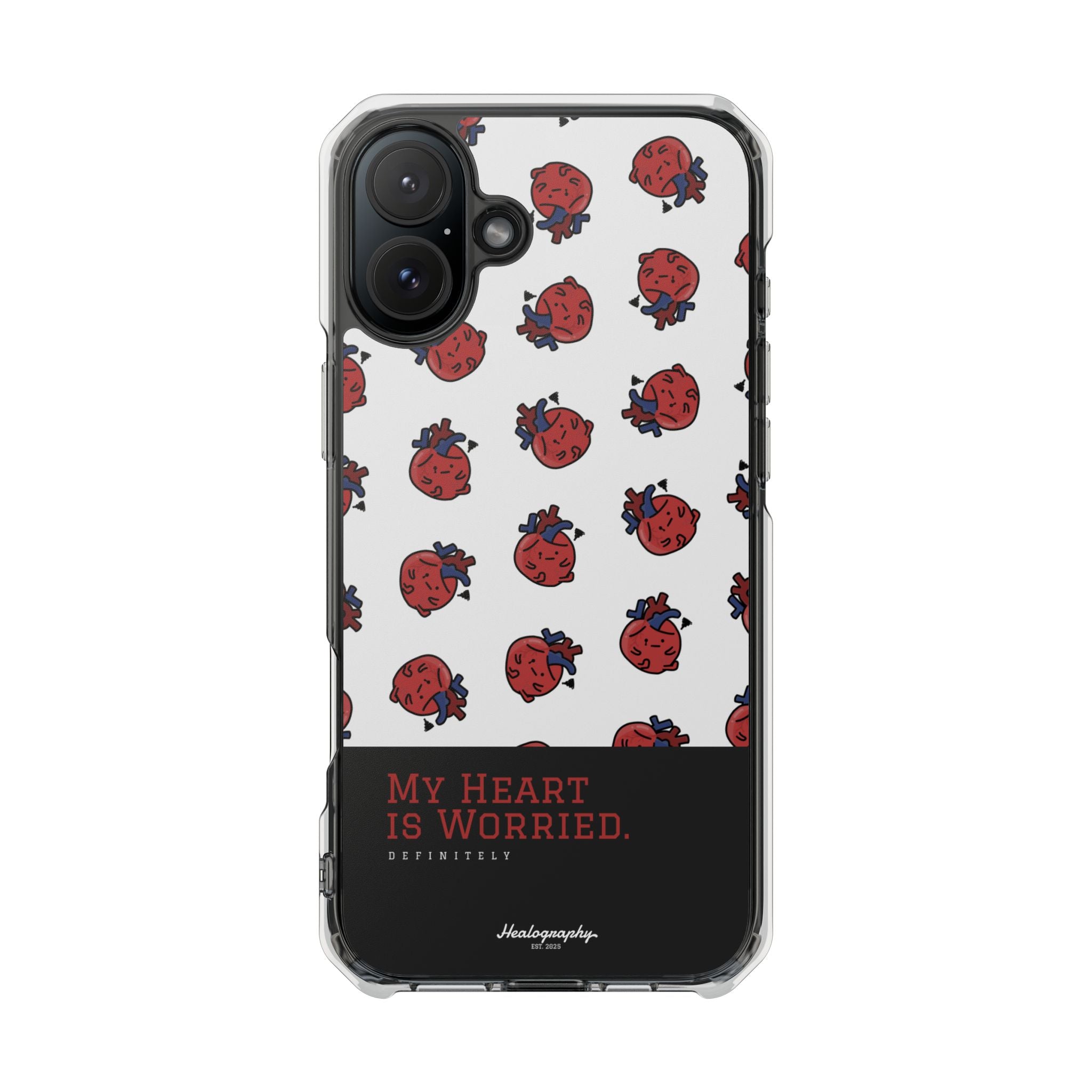 Worried Heart#4 | Magnetic Clear Impact iPhone Case
