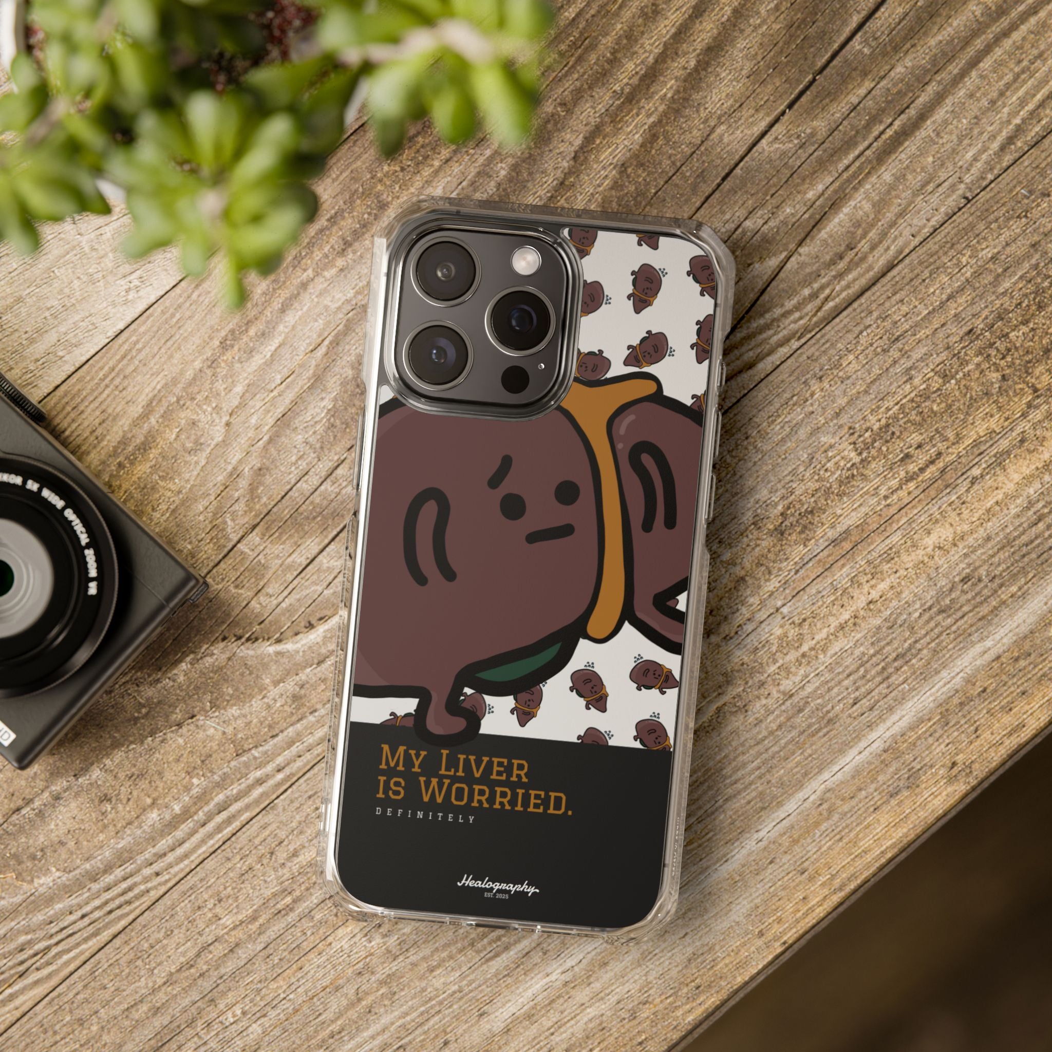 Worried Liver#3 | Magnetic Clear Impact iPhone Case