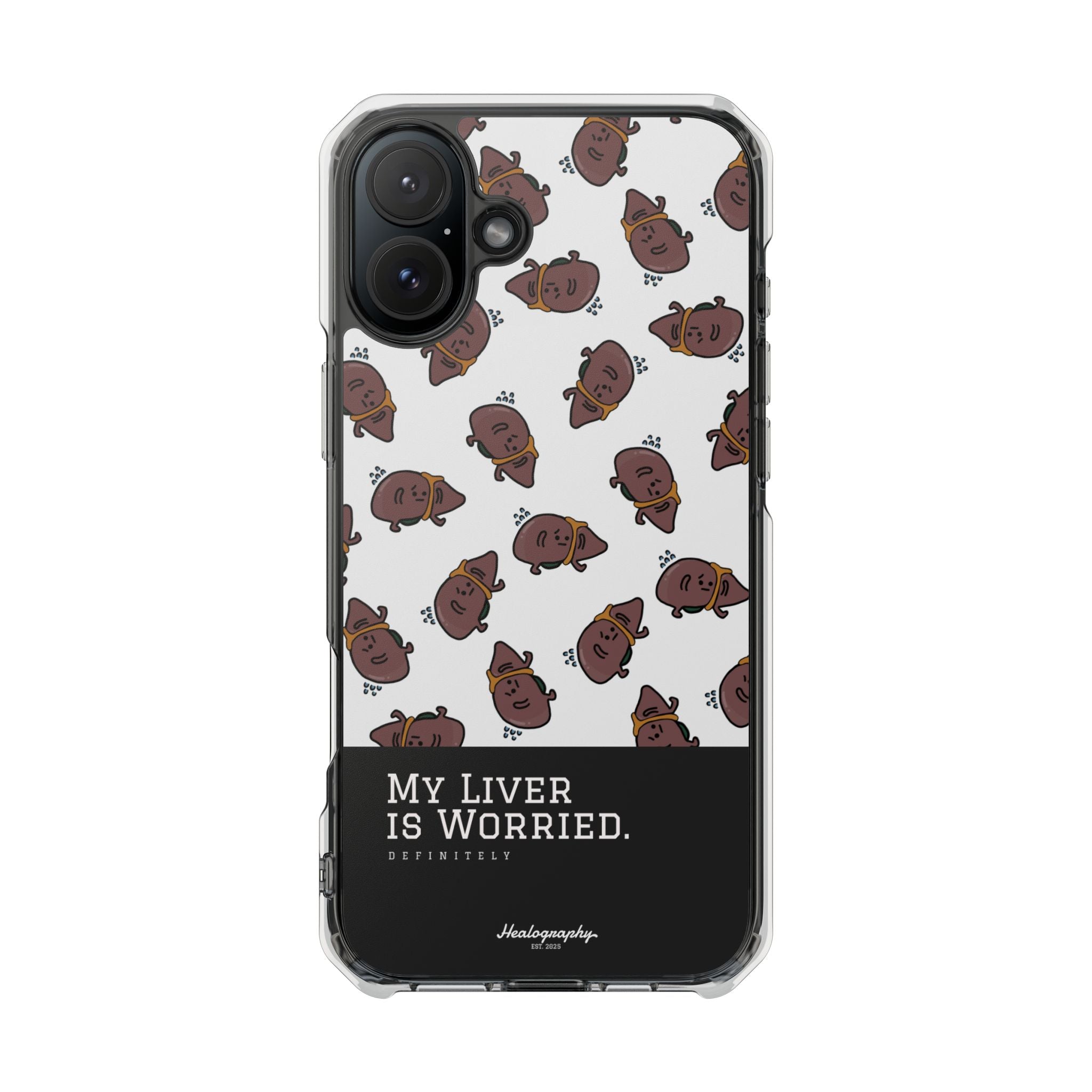 Worried Liver#4 | Magnetic Clear Impact iPhone Case