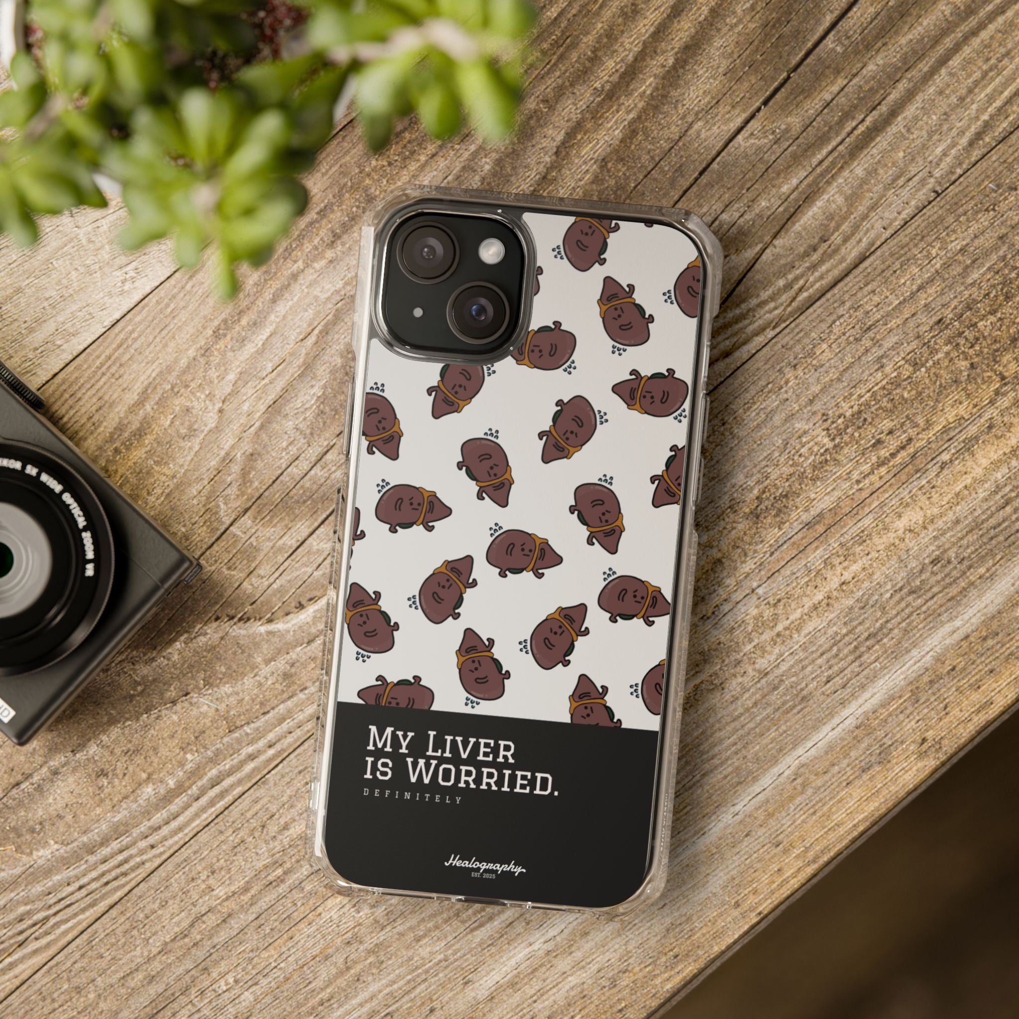 Worried Liver#4 | Magnetic Clear Impact iPhone Case