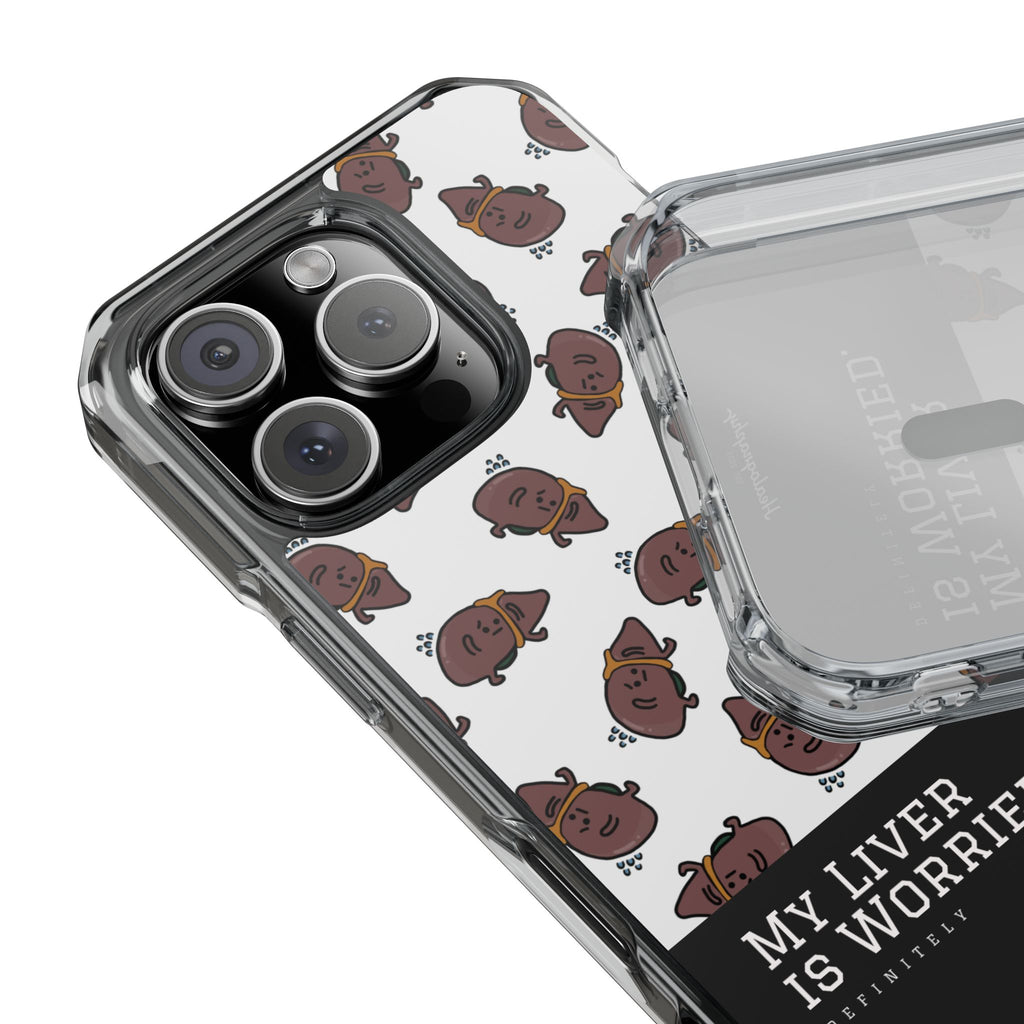 Worried Liver#4 | Magnetic Clear Impact iPhone Case