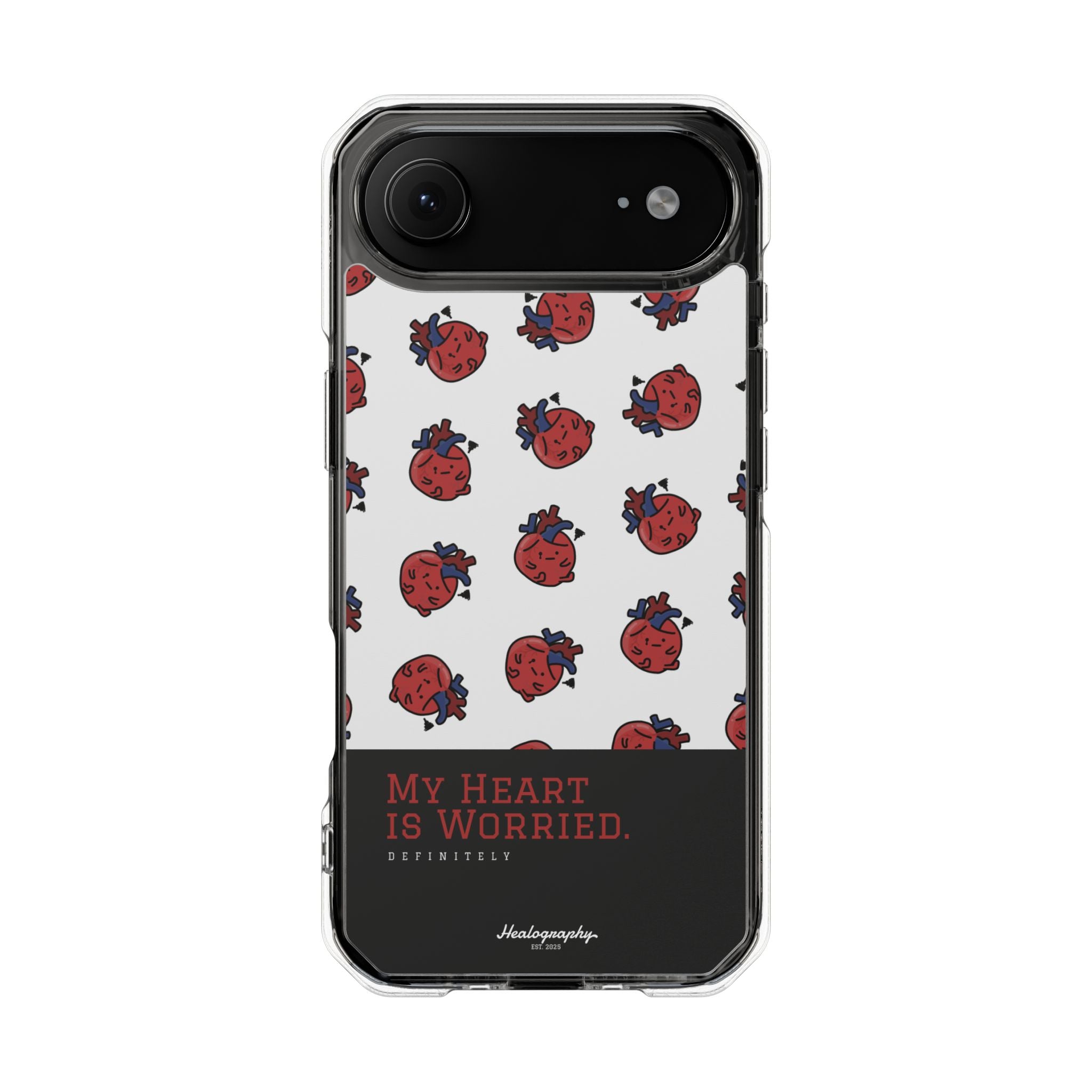 Worried Heart#4 | Magnetic Clear Impact iPhone Case