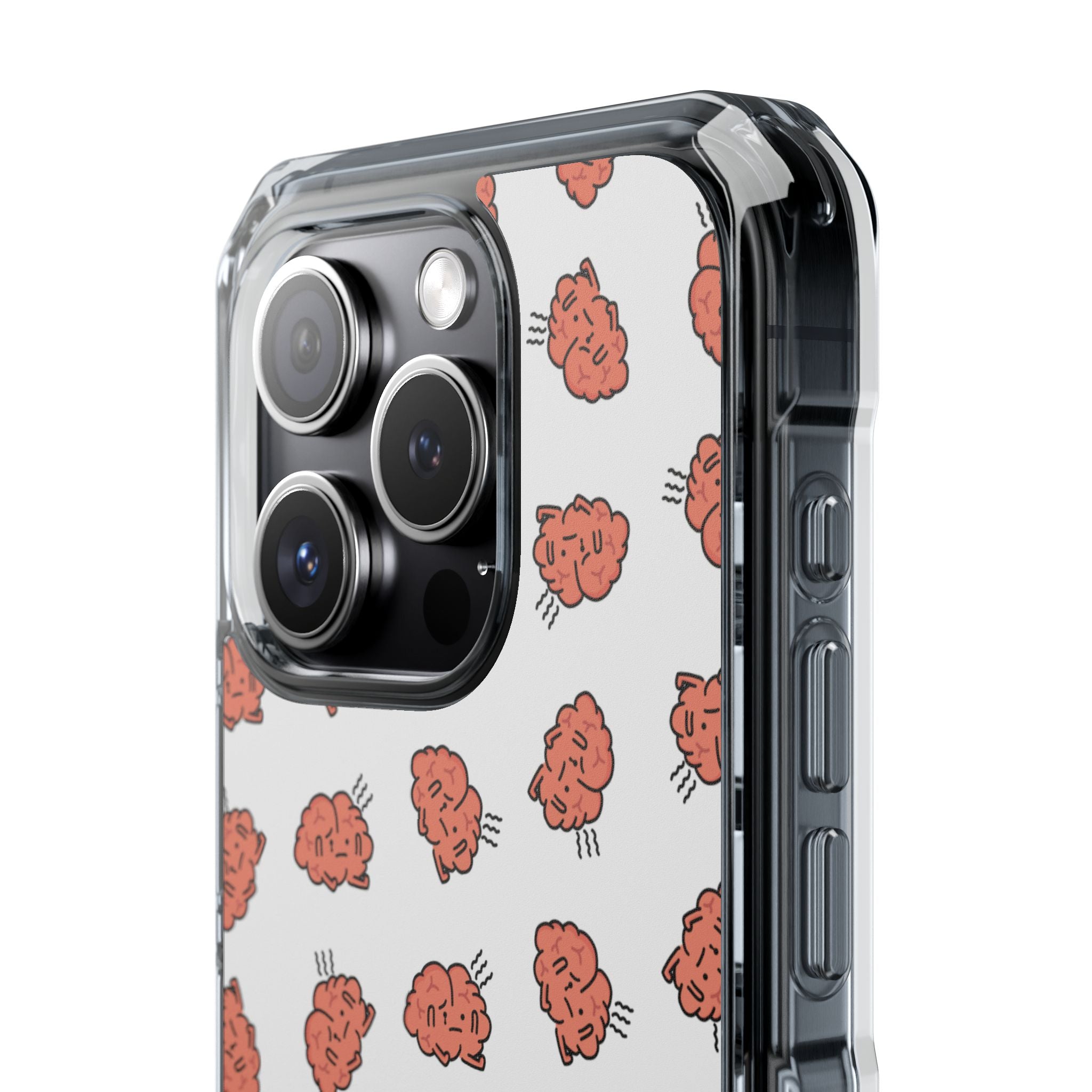 Worried Brain#4 | Magnetic Clear Impact iPhone Case