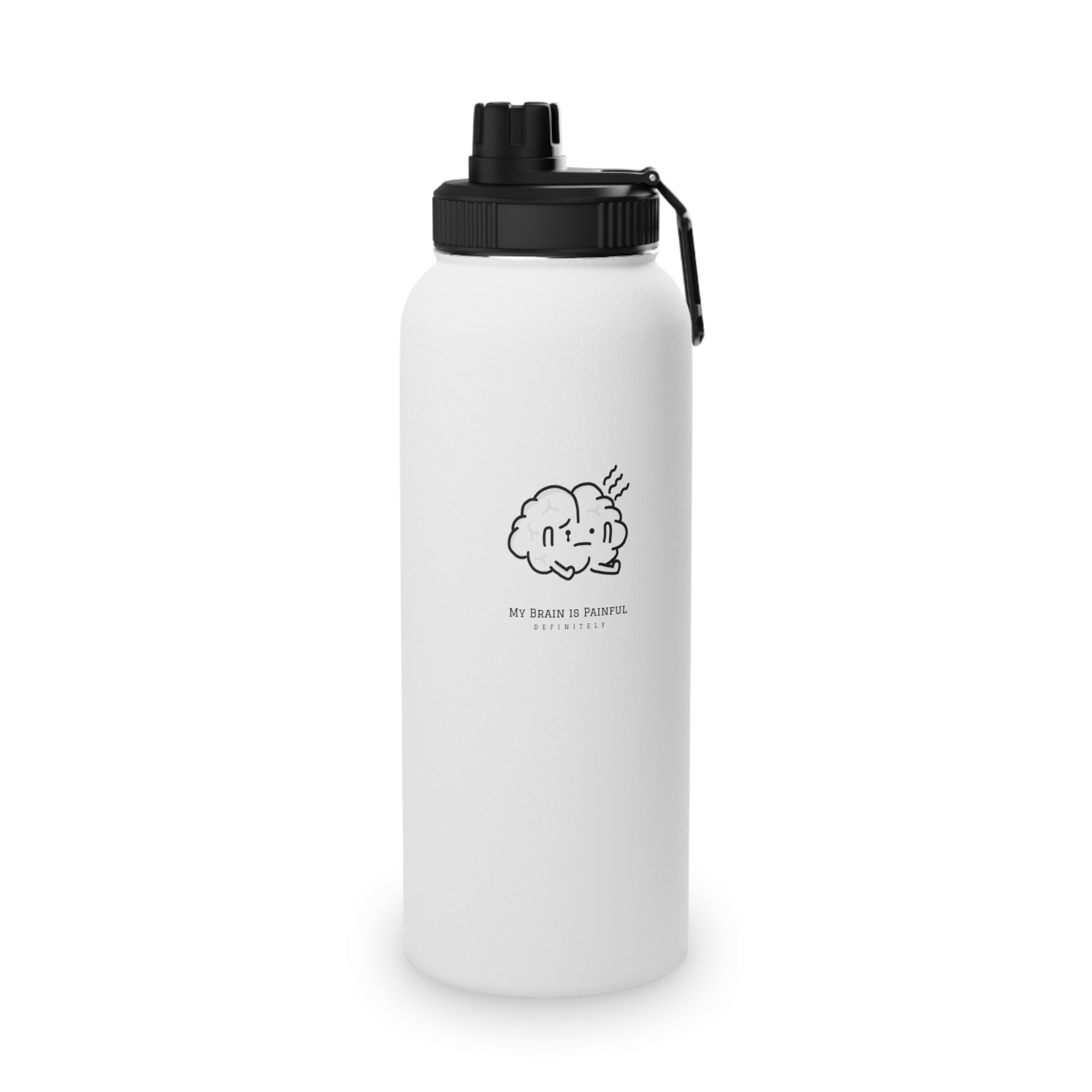 Painful Brain | Stainless Steel Sports Lid Water Bottle