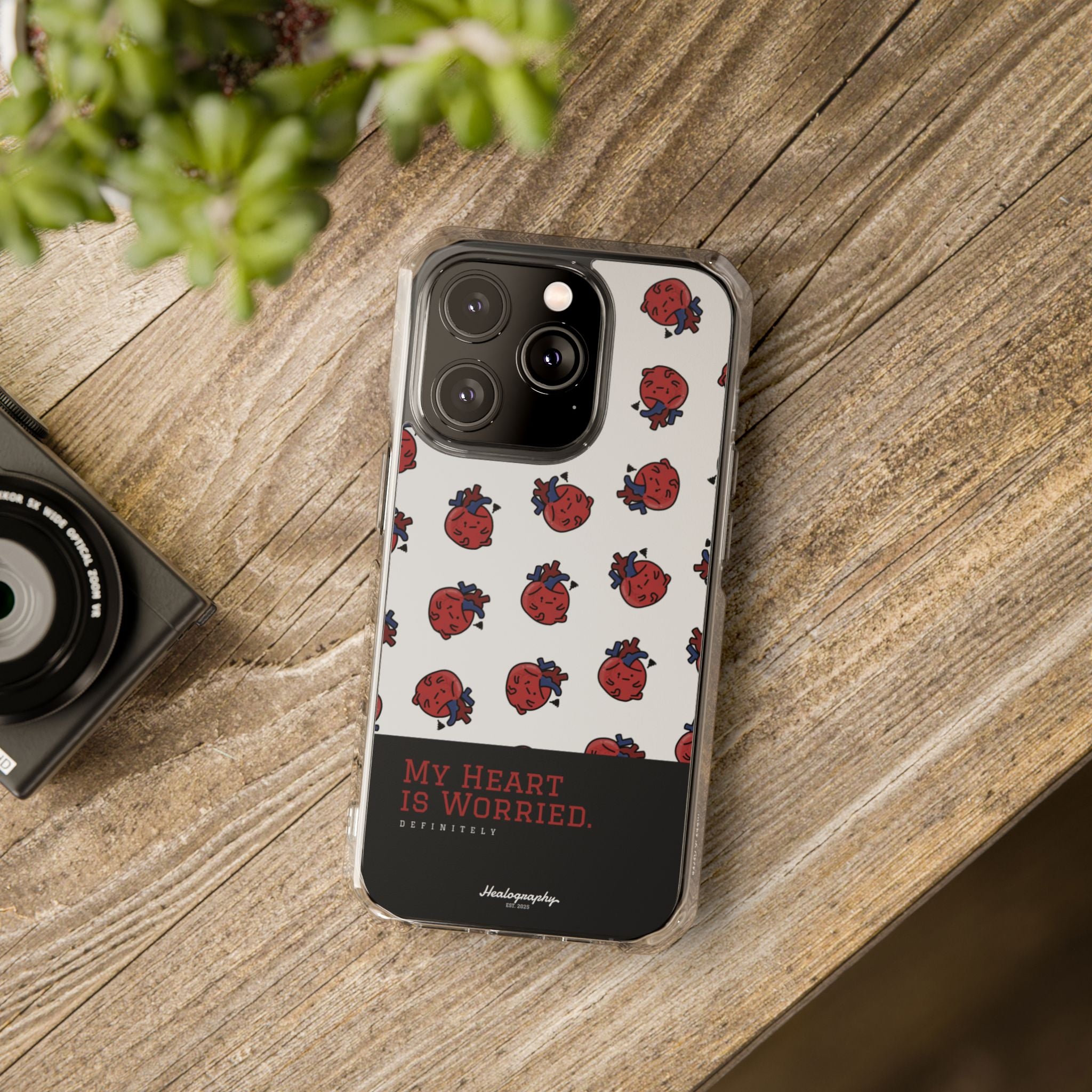 Worried Heart#4 | Magnetic Clear Impact iPhone Case