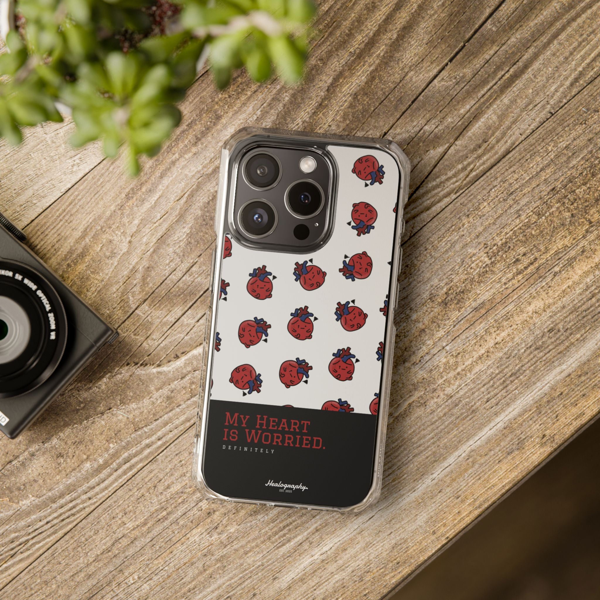 Worried Heart#4 | Magnetic Clear Impact iPhone Case