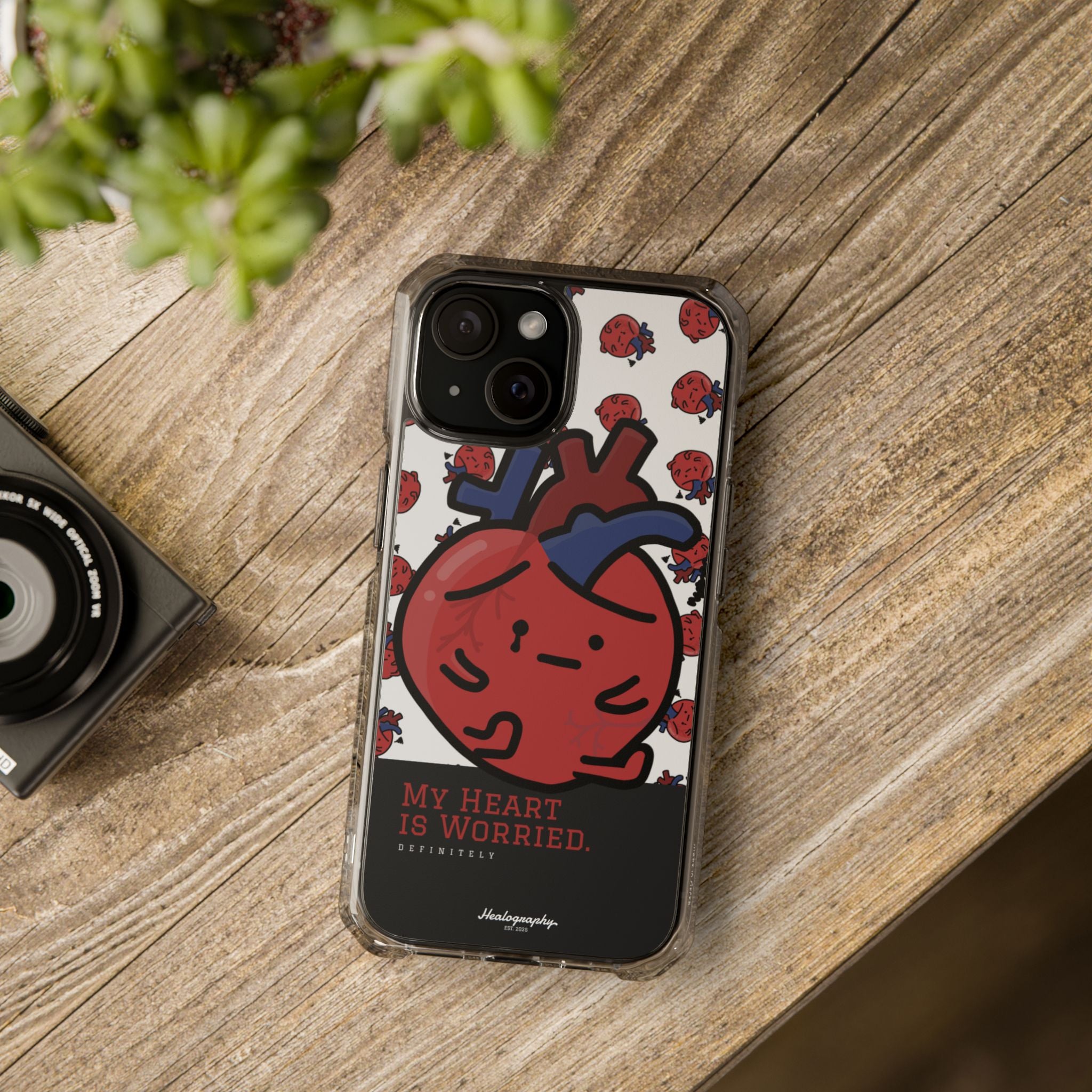 Worried Heart#3 | Magnetic Clear Impact iPhone Case