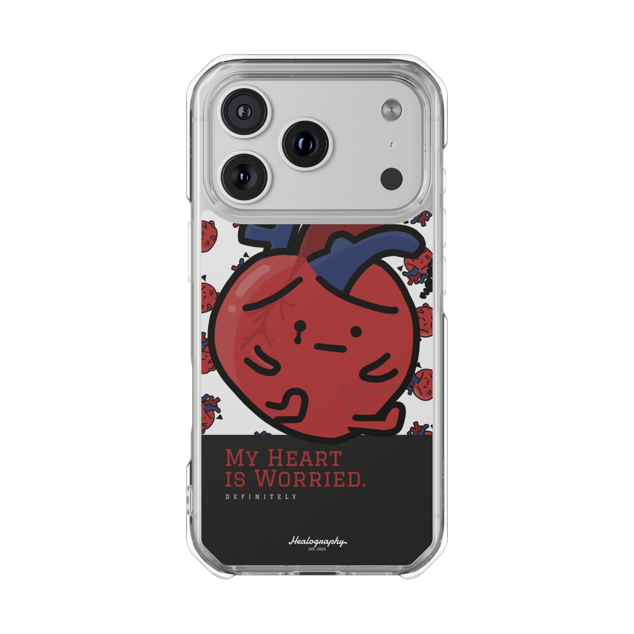 Worried Heart#3 | Magnetic Clear Impact iPhone Case
