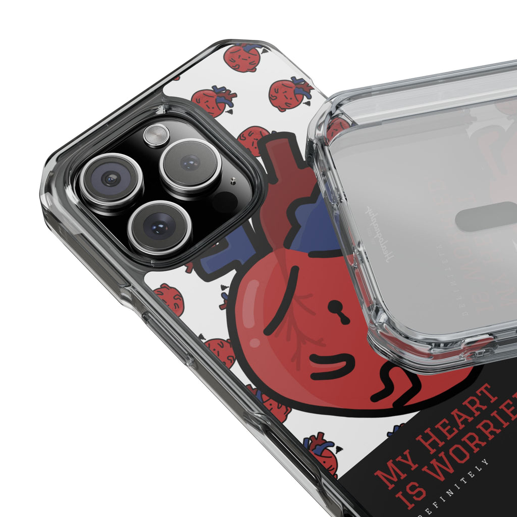 Worried Heart#3 | Magnetic Clear Impact iPhone Case