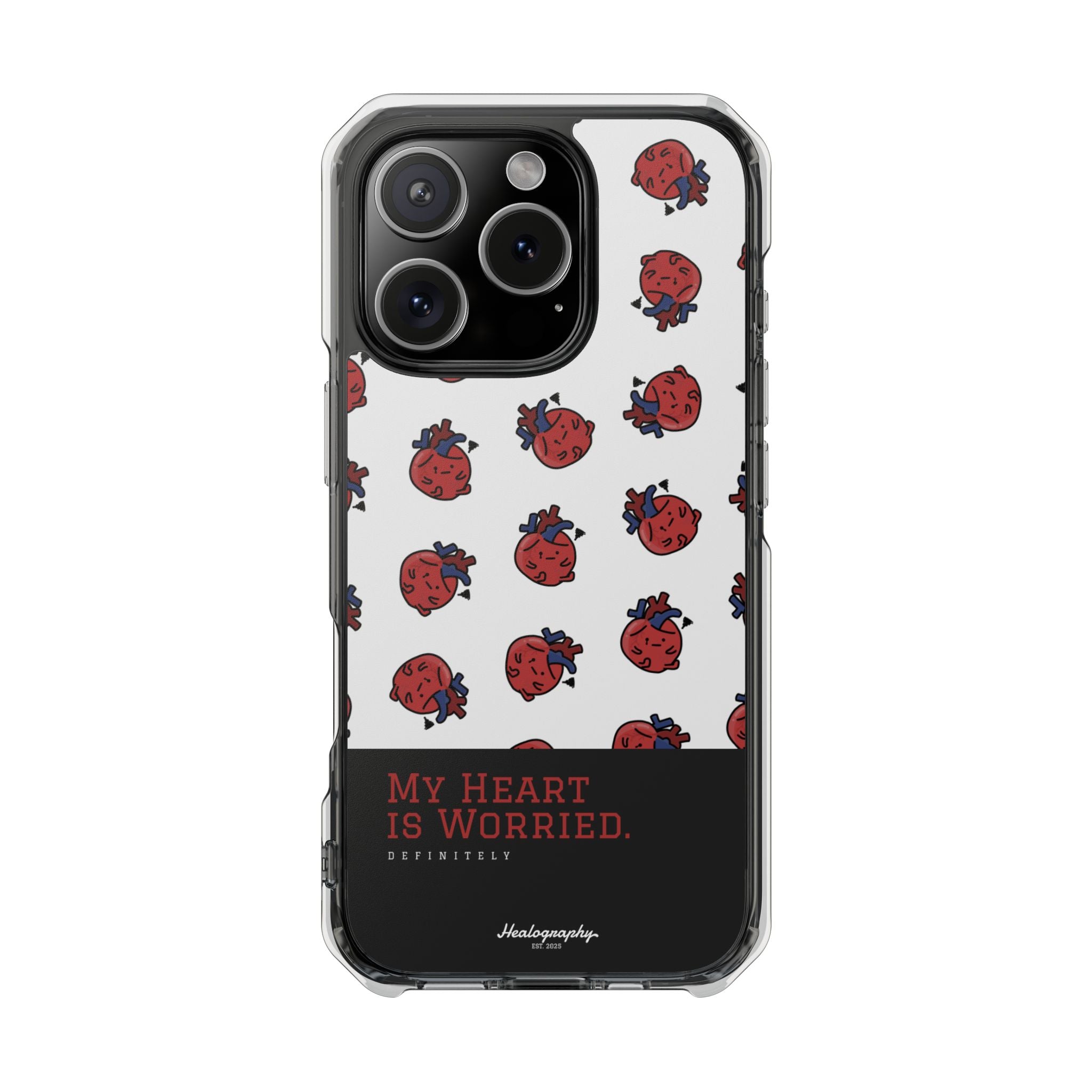 Worried Heart#4 | Magnetic Clear Impact iPhone Case