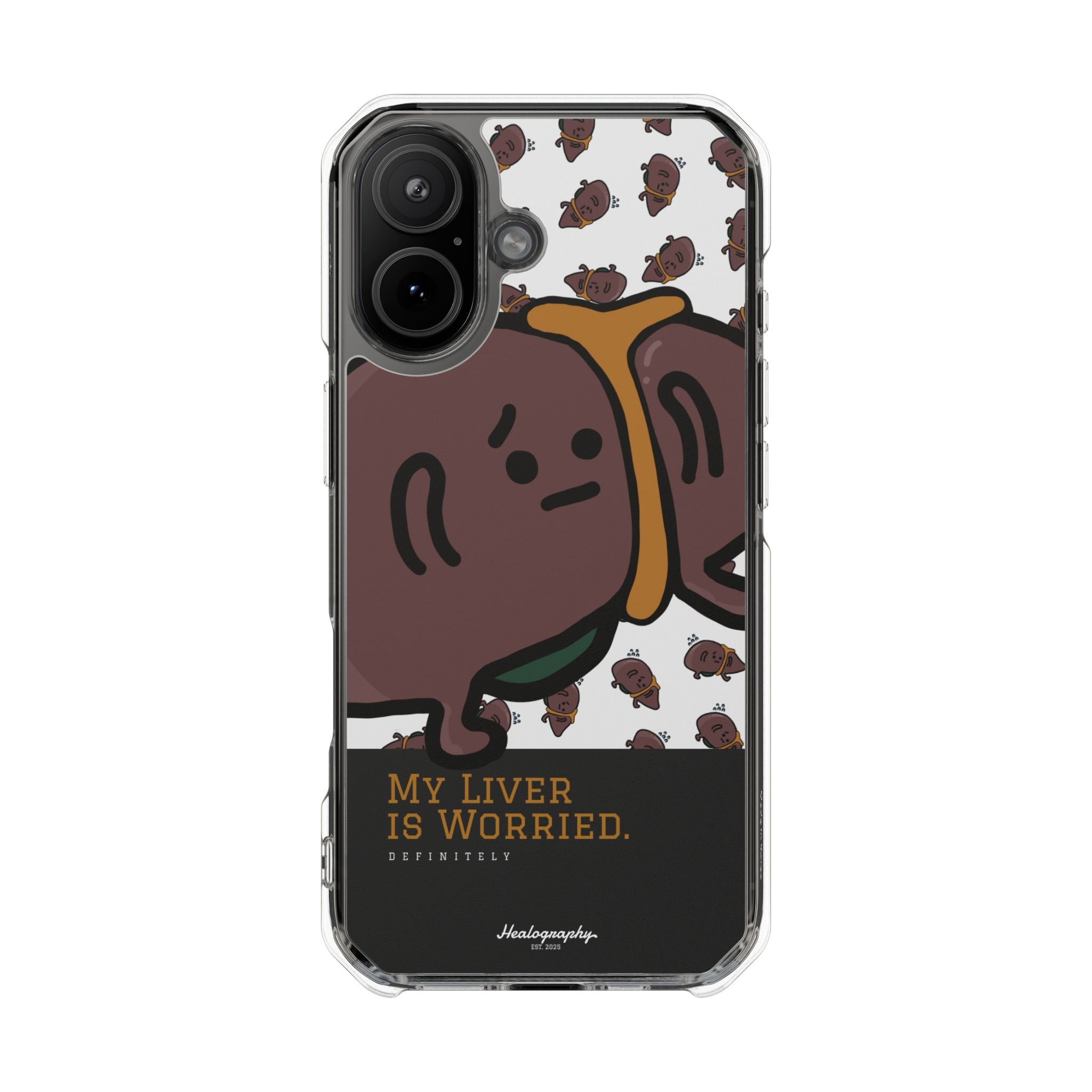Worried Liver#3 | Magnetic Clear Impact iPhone Case