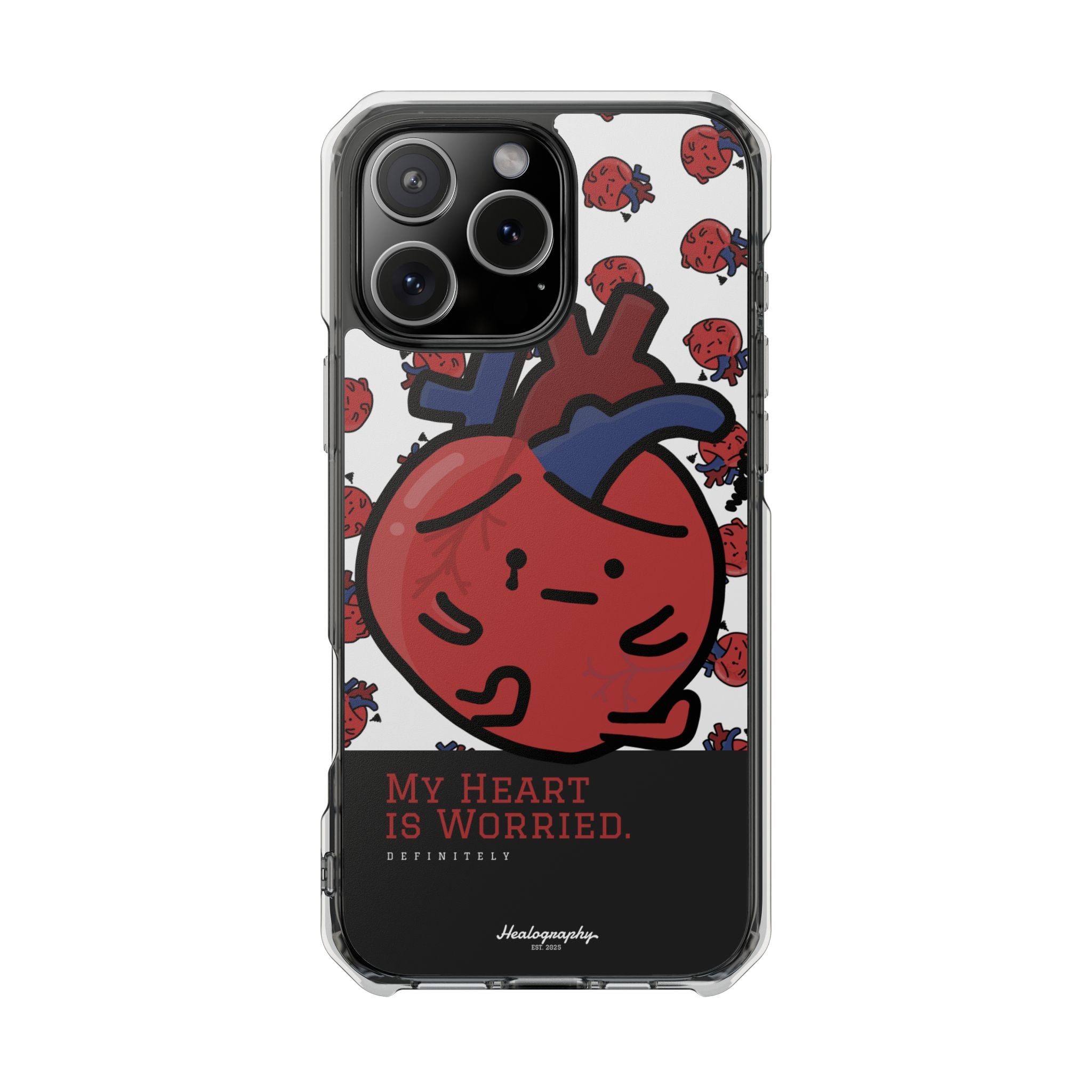 Worried Heart#3 | Magnetic Clear Impact iPhone Case