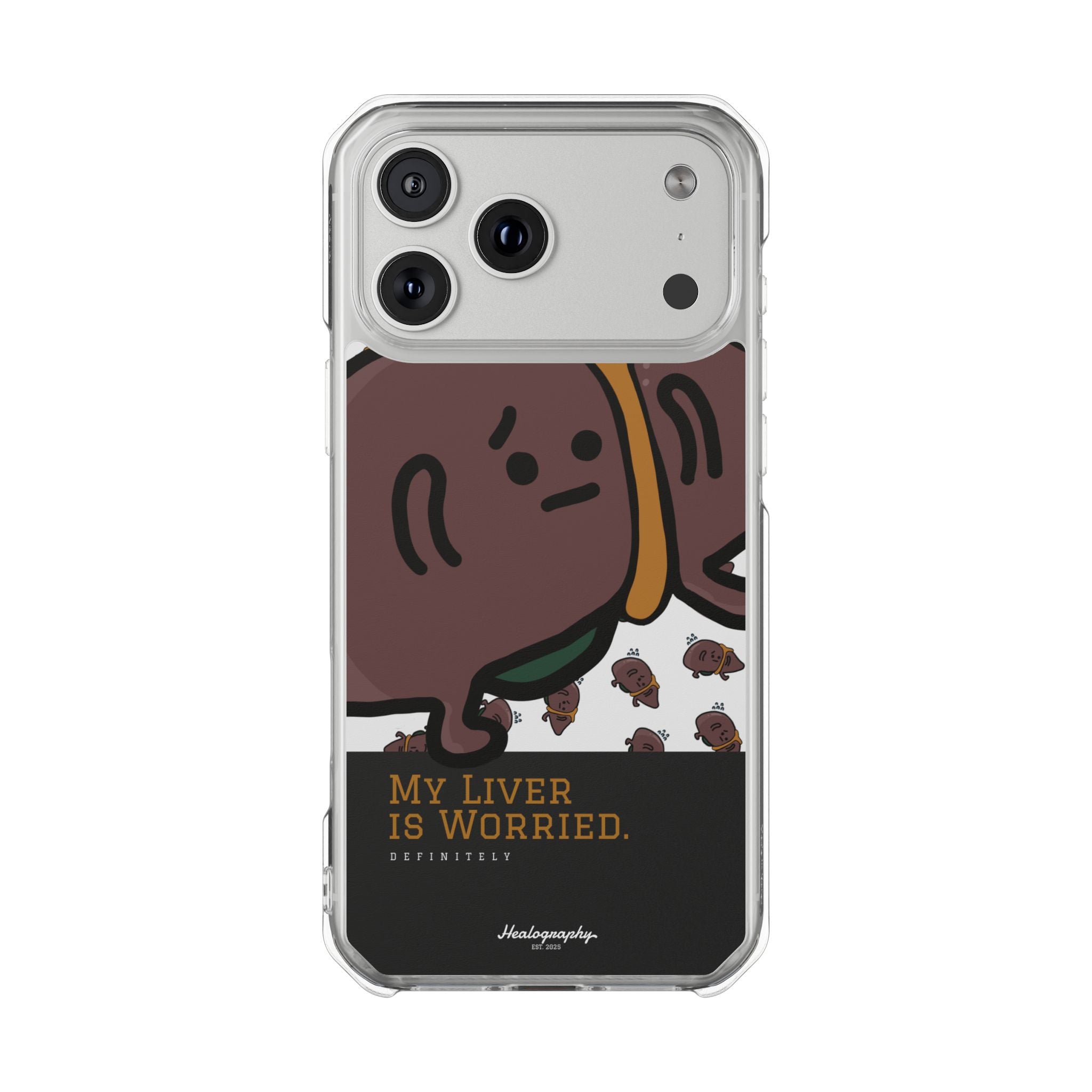 Worried Liver#3 | Magnetic Clear Impact iPhone Case