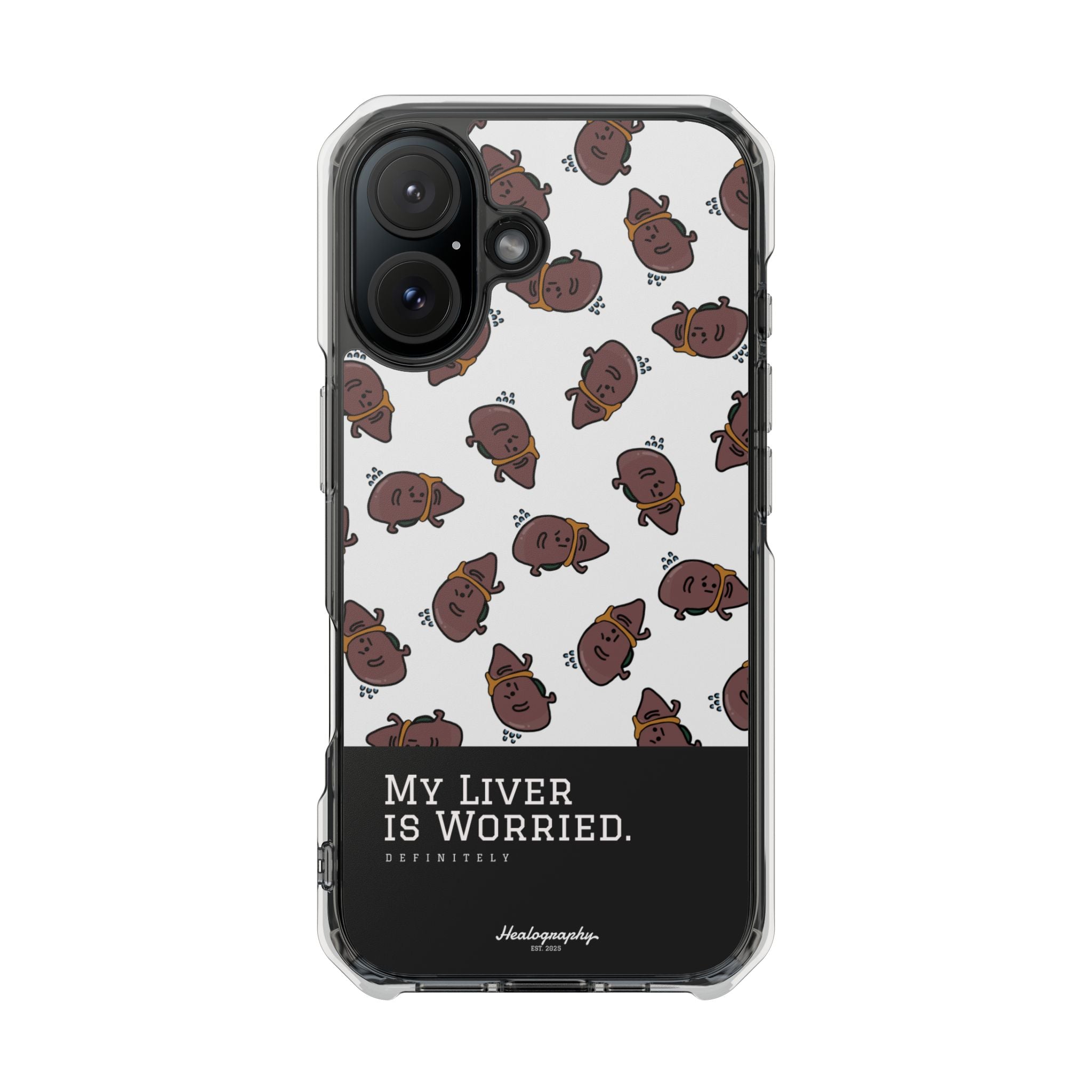 Worried Liver#4 | Magnetic Clear Impact iPhone Case