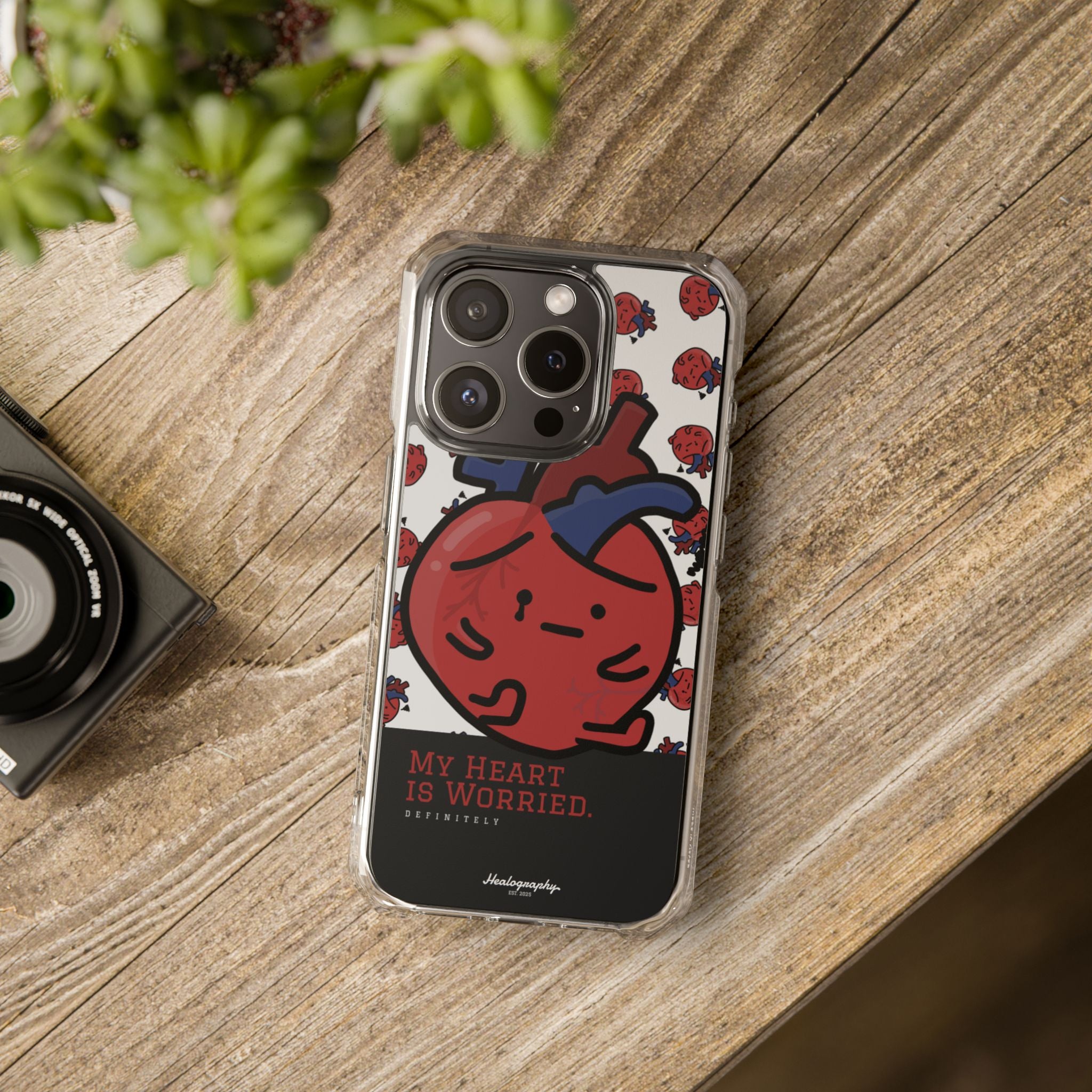 Worried Heart#3 | Magnetic Clear Impact iPhone Case