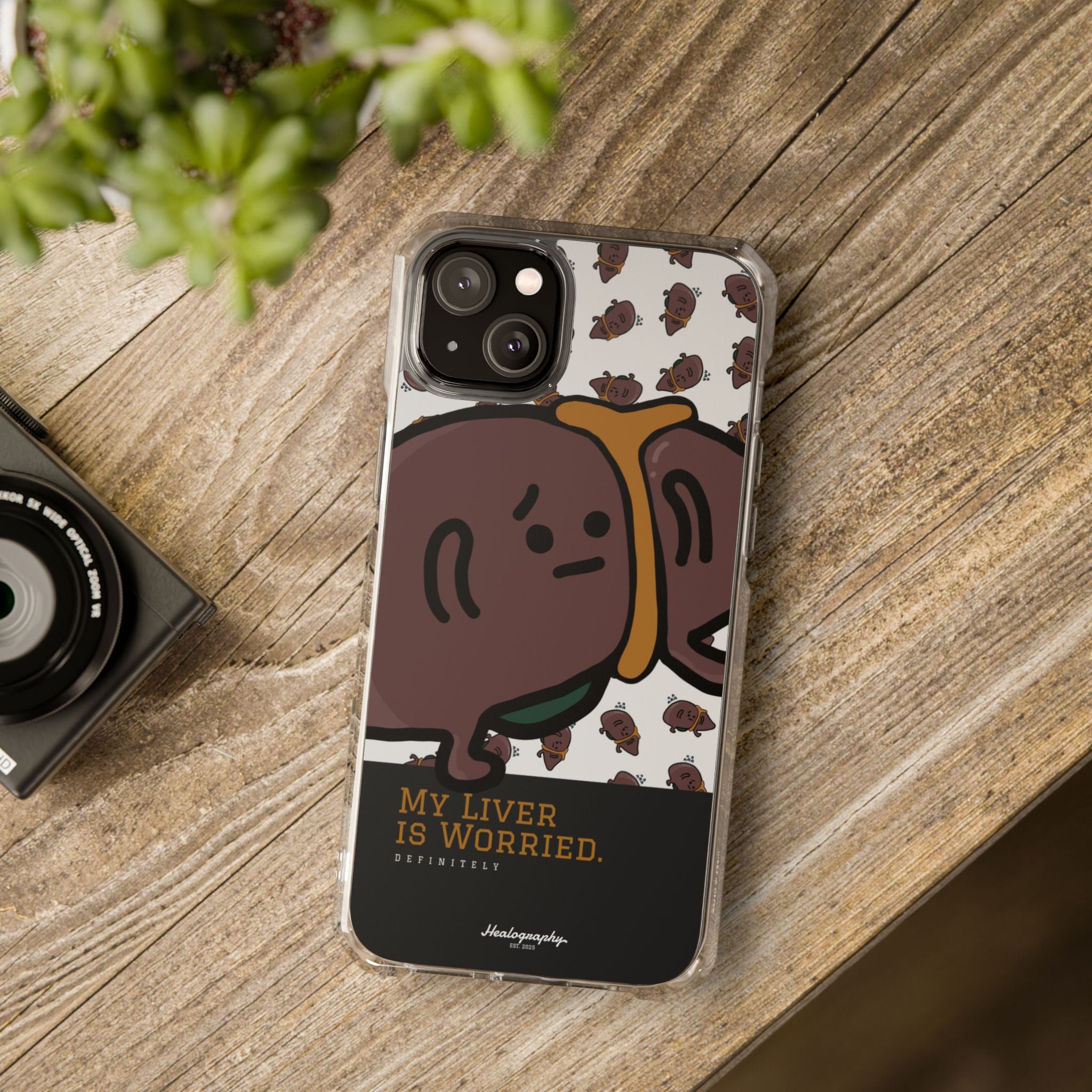 Worried Liver#3 | Magnetic Clear Impact iPhone Case