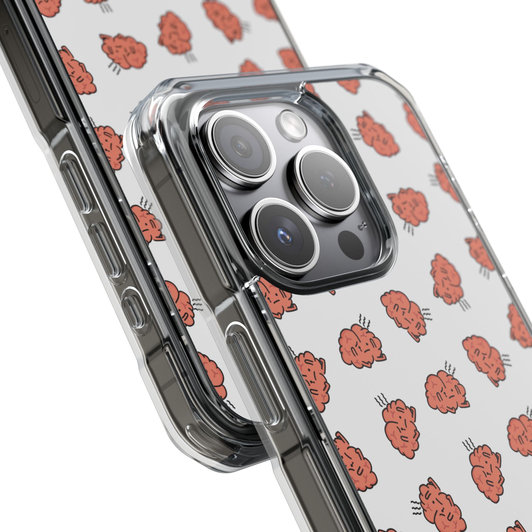 Worried Brain#4 | Magnetic Clear Impact iPhone Case