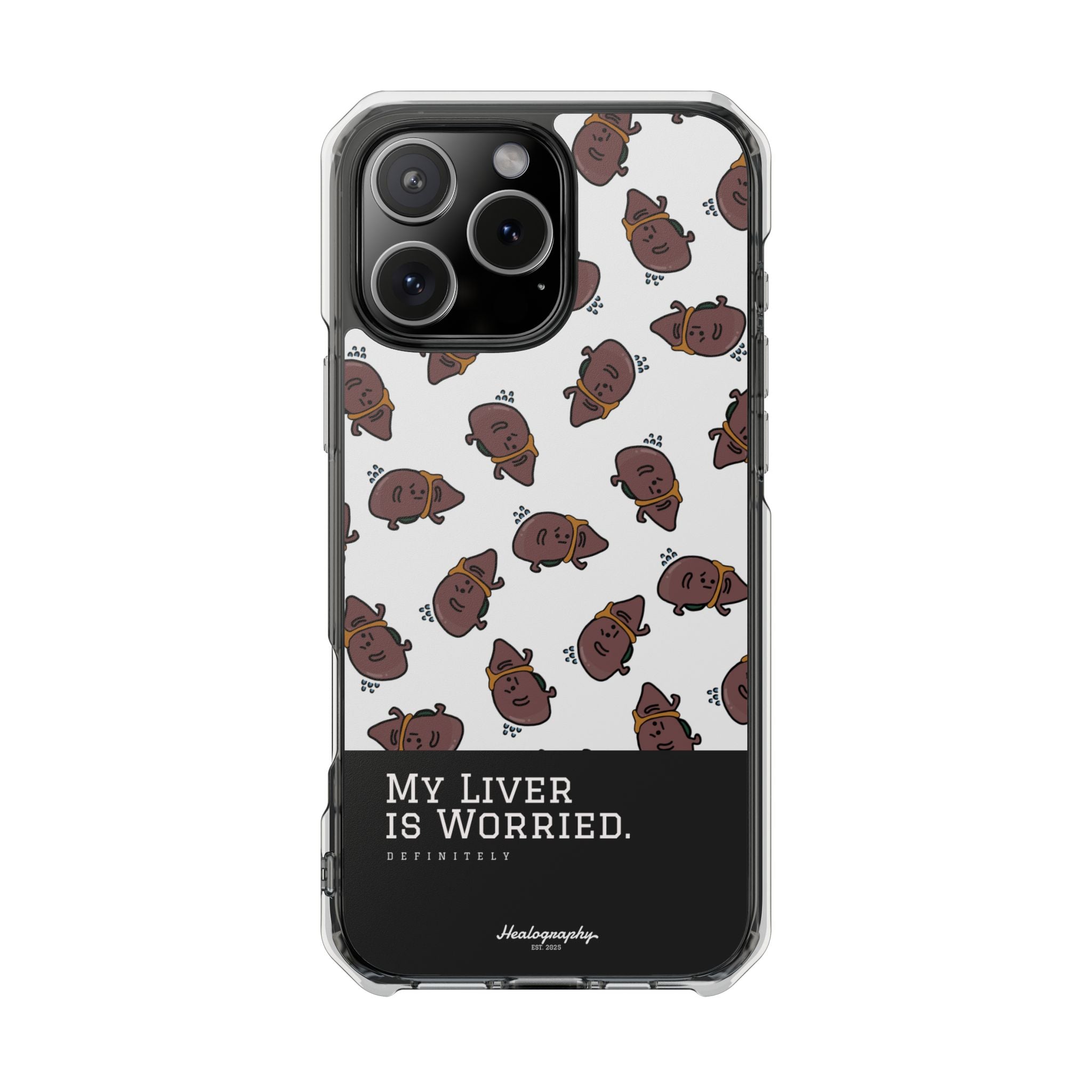 Worried Liver#4 | Magnetic Clear Impact iPhone Case