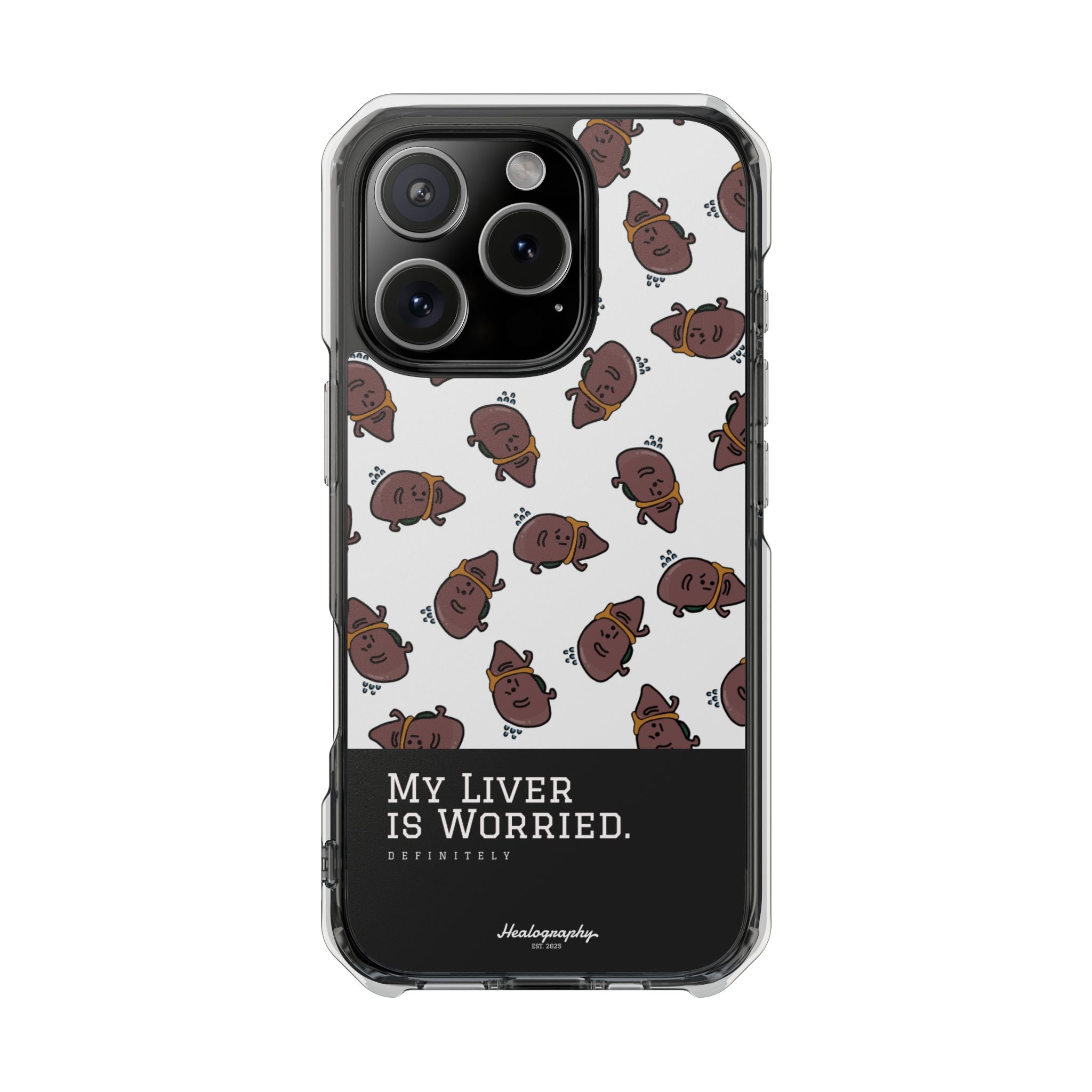 Worried Liver#4 | Magnetic Clear Impact iPhone Case