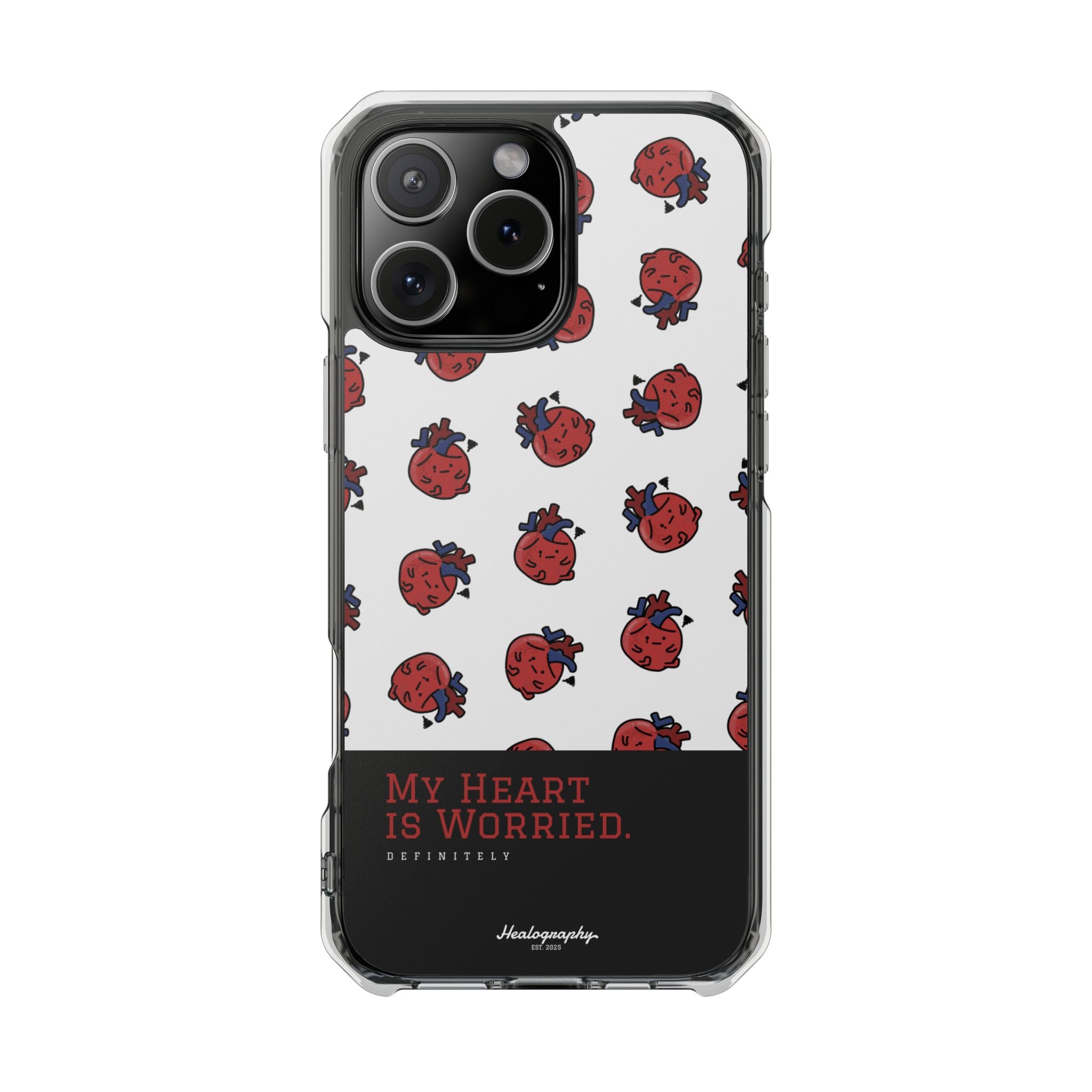 Worried Heart#4 | Magnetic Clear Impact iPhone Case