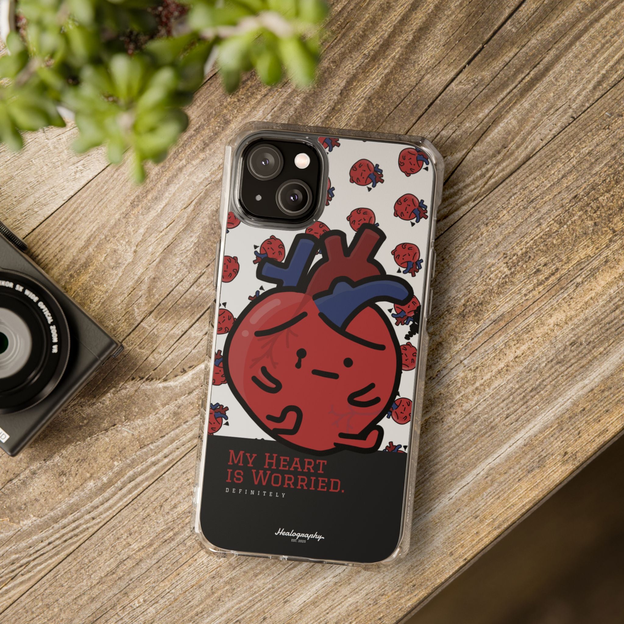 Worried Heart#3 | Magnetic Clear Impact iPhone Case