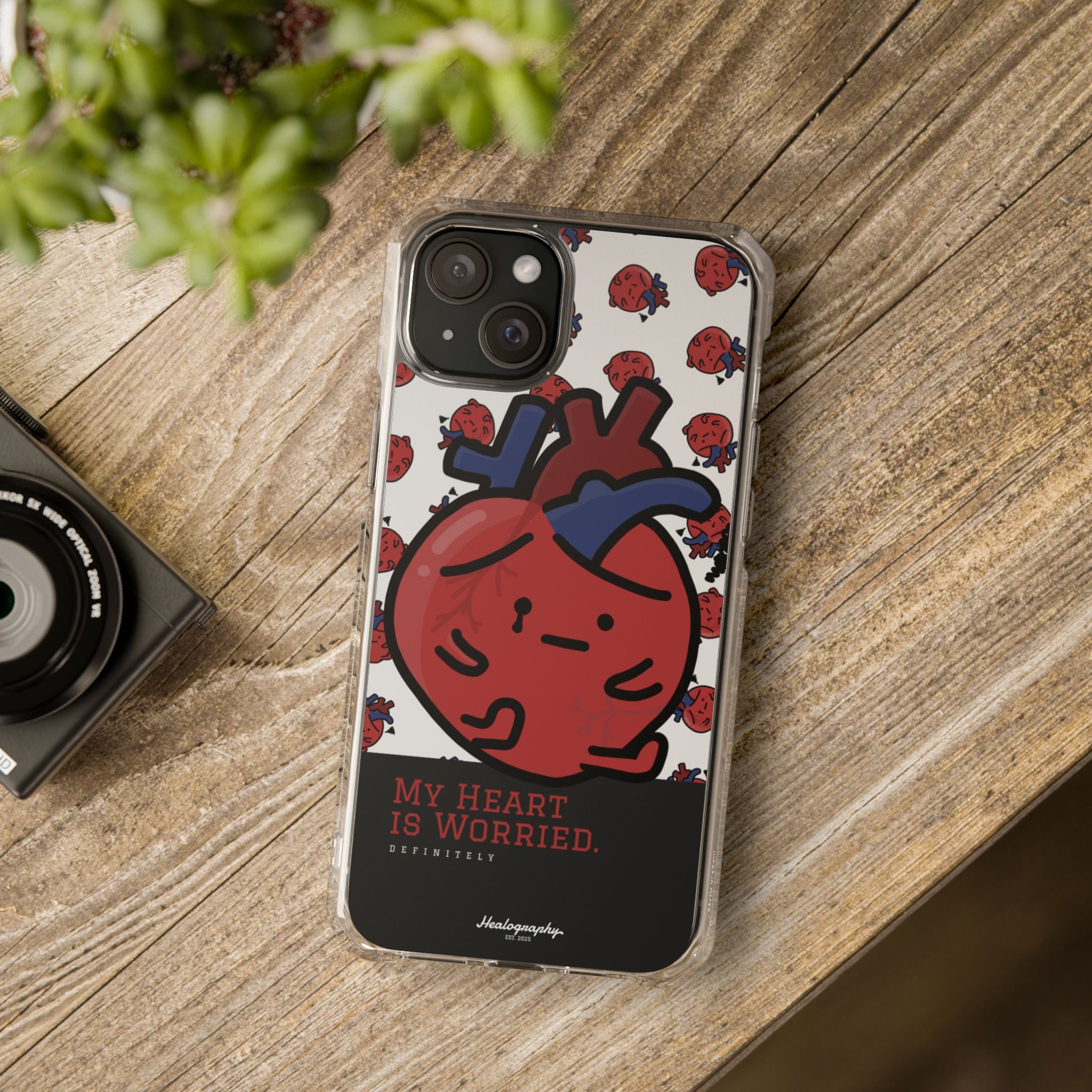 Worried Heart#3 | Magnetic Clear Impact iPhone Case